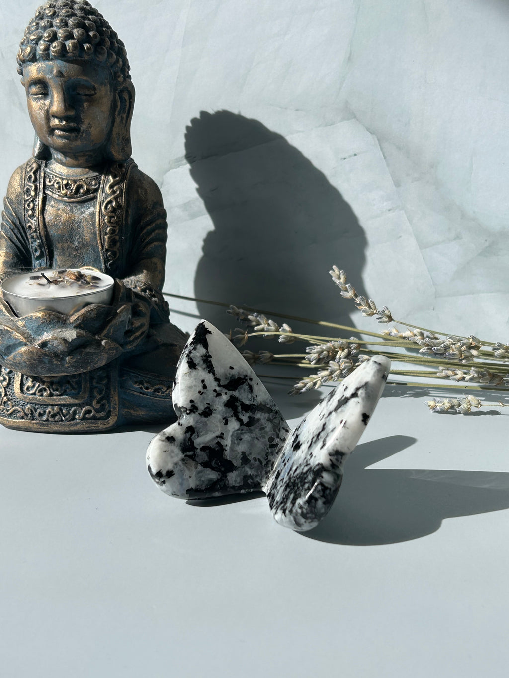 Rainbow Moonstone Tourmaline 3D Butterfly