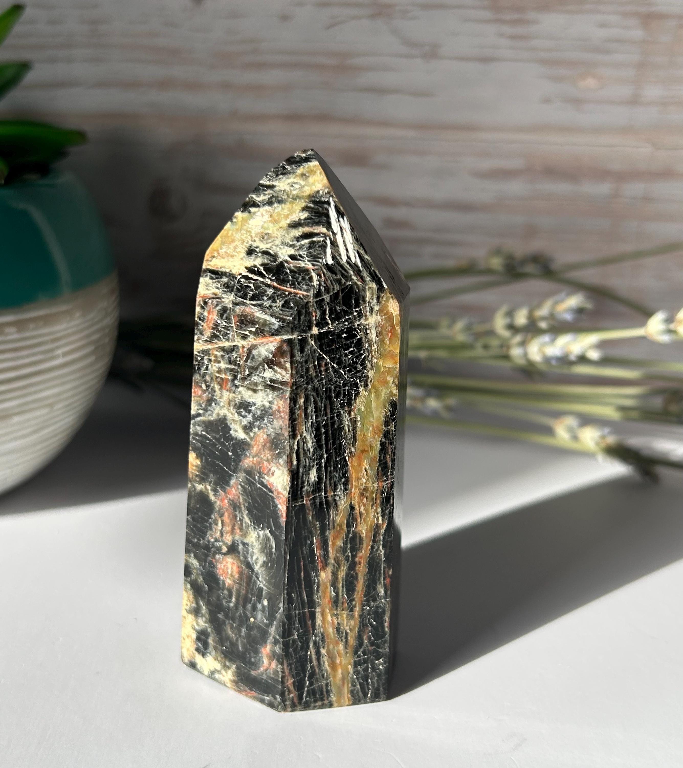 Black Tourmaline Iron Tower