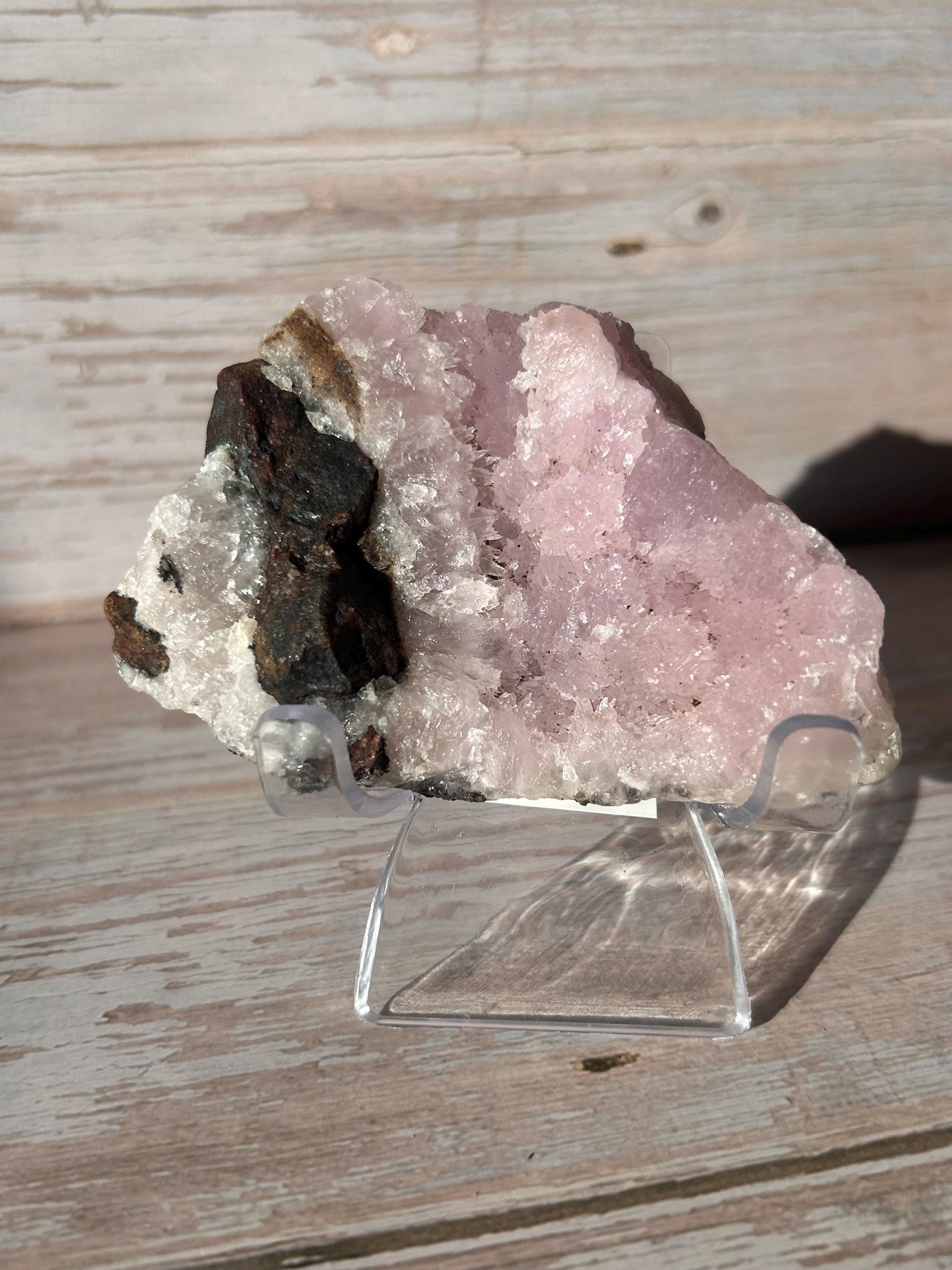 Pink Aragonite Cluster