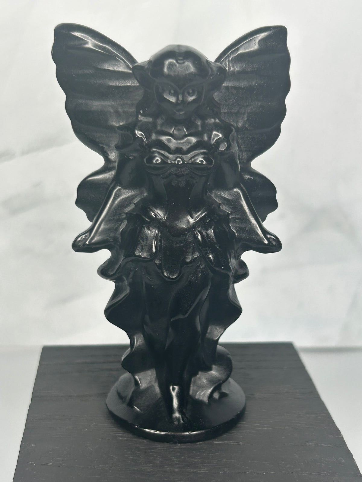 Obsidian Dark Fairy Carving