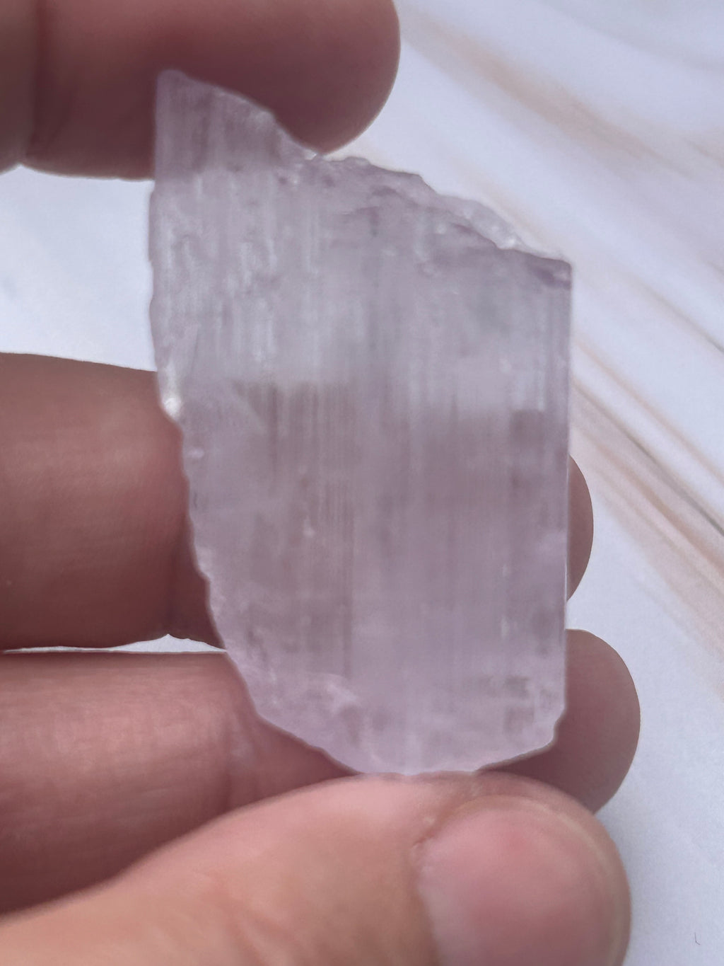 Lilac Kunzite Crystal - Love Compassion Emotional Healing