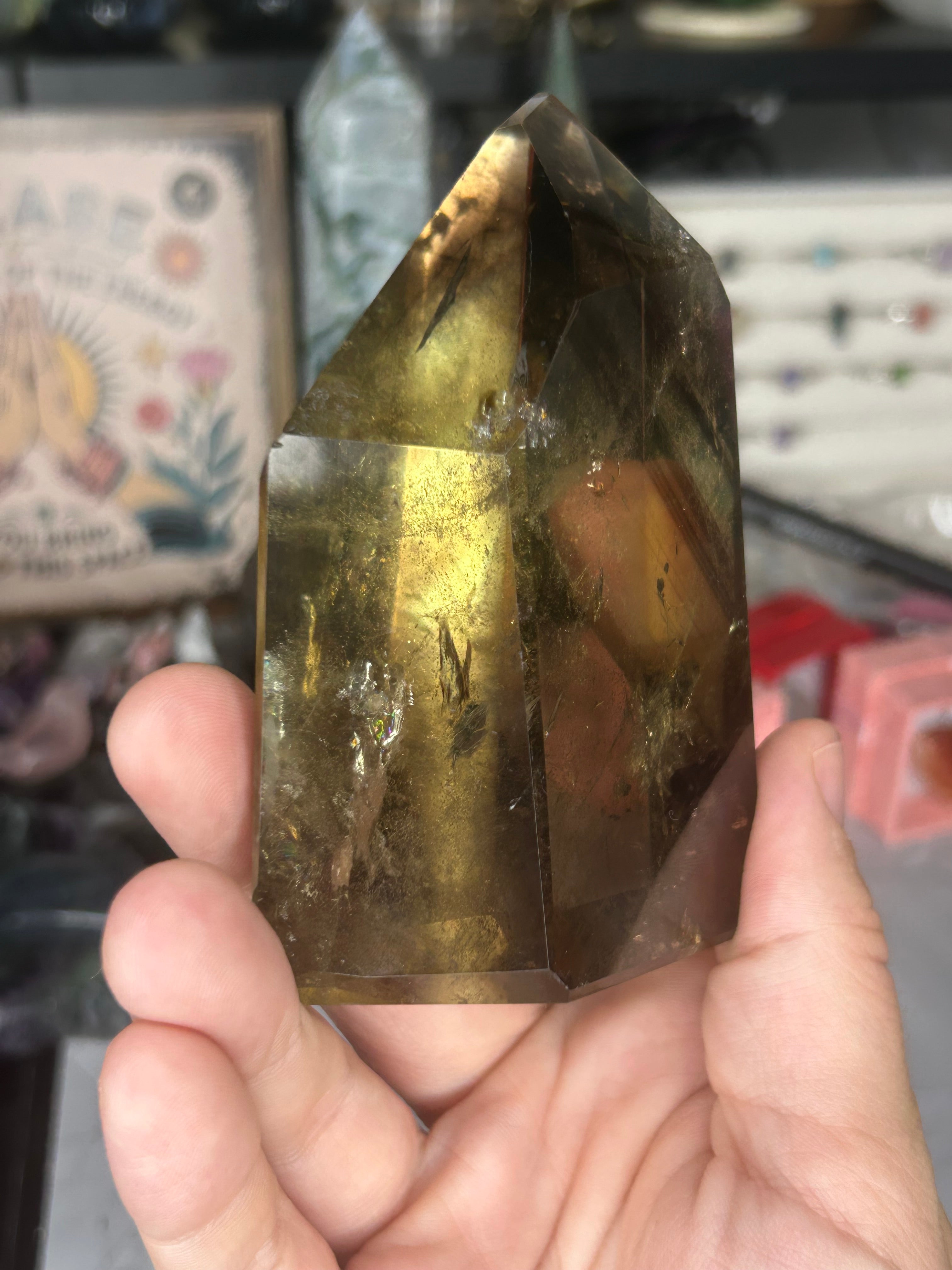 Smoky Citrine Free Form with Phantom Inclusions