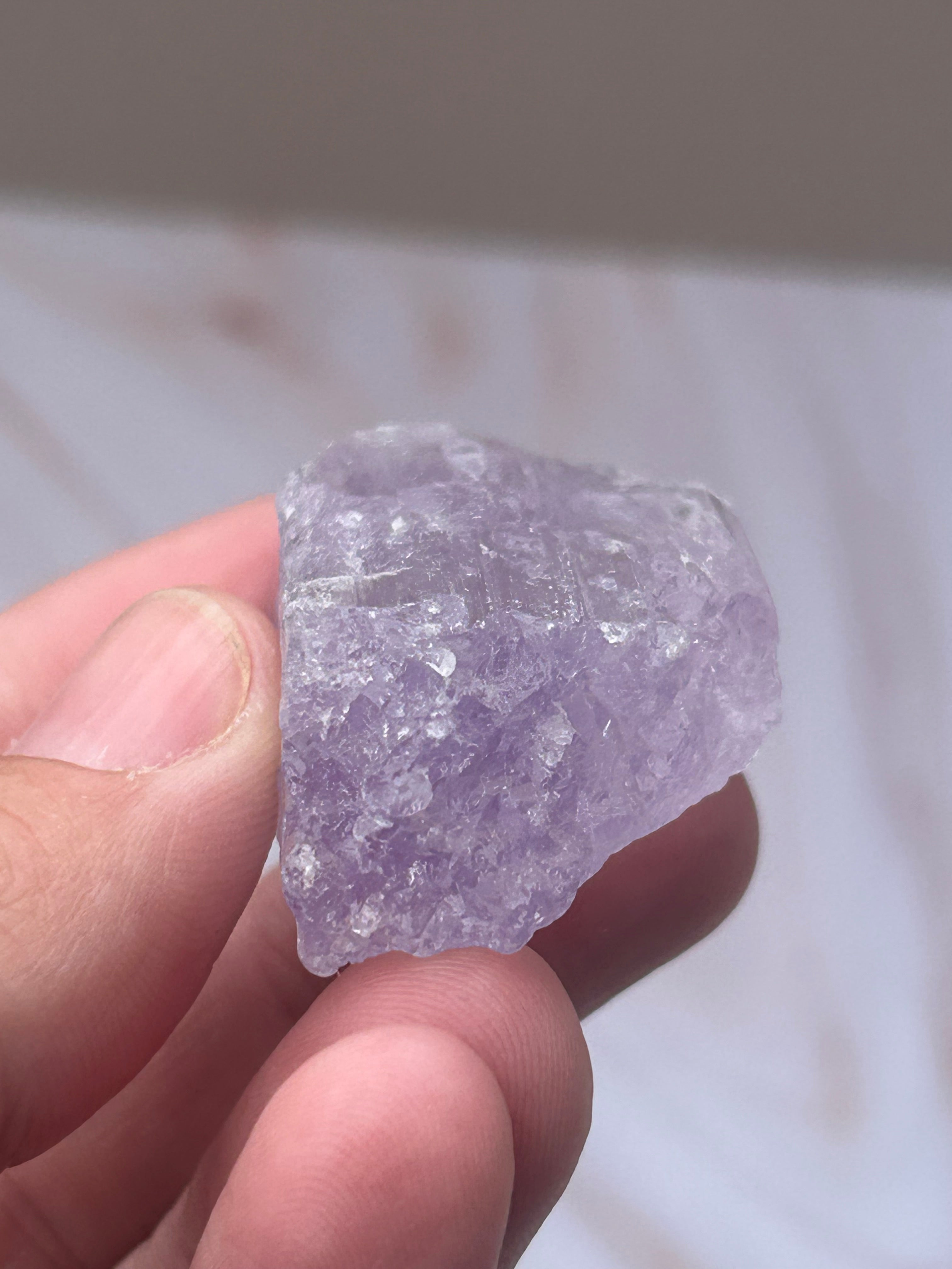 Lavender Lilac Kunzite Crystal - Love Compassion Emotional Healing