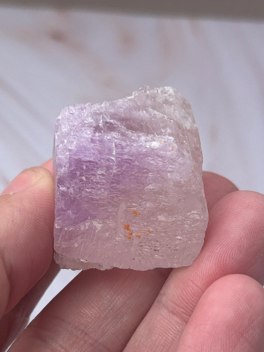 Lavender Kunzite Crystal - Love Compassion Emotional Healing