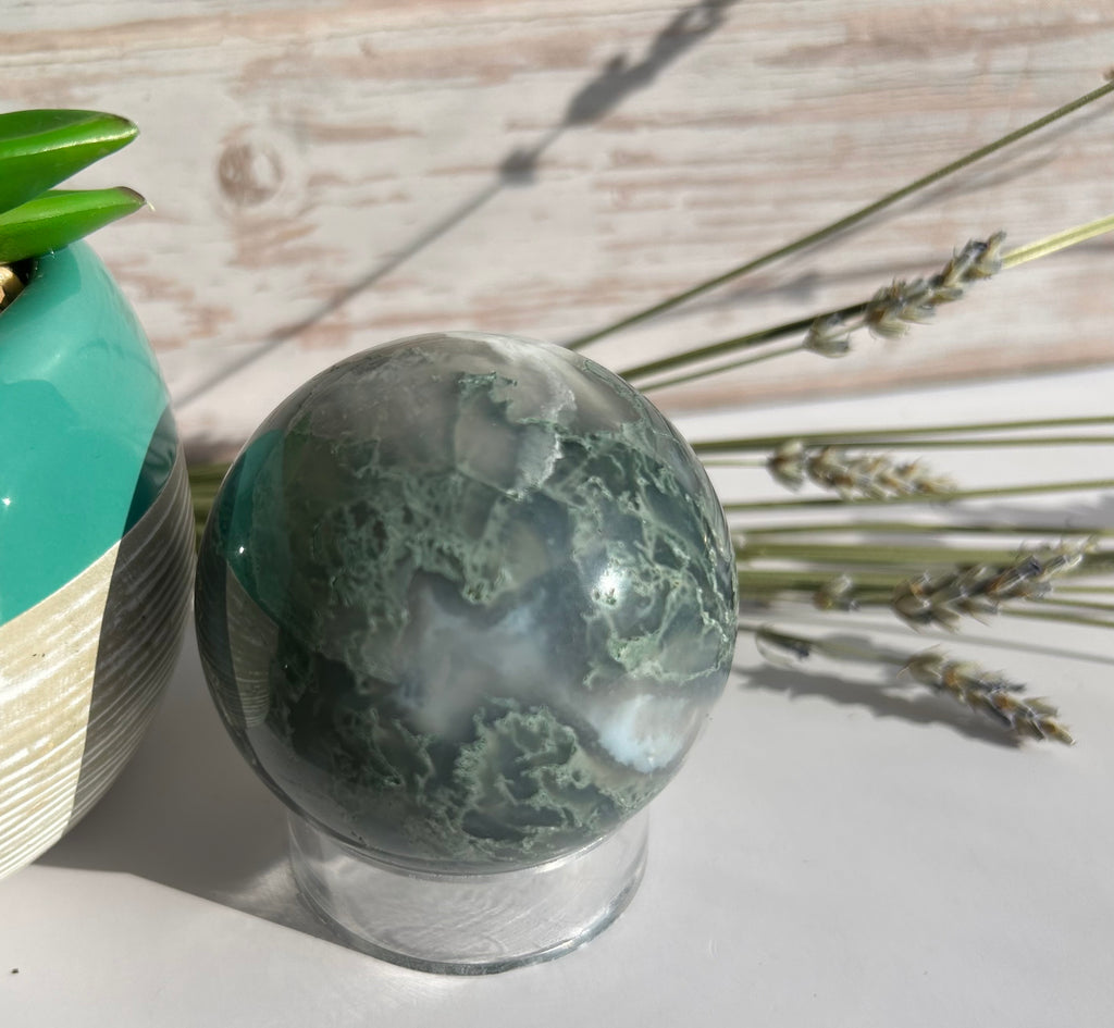 Moss Agate Sphere