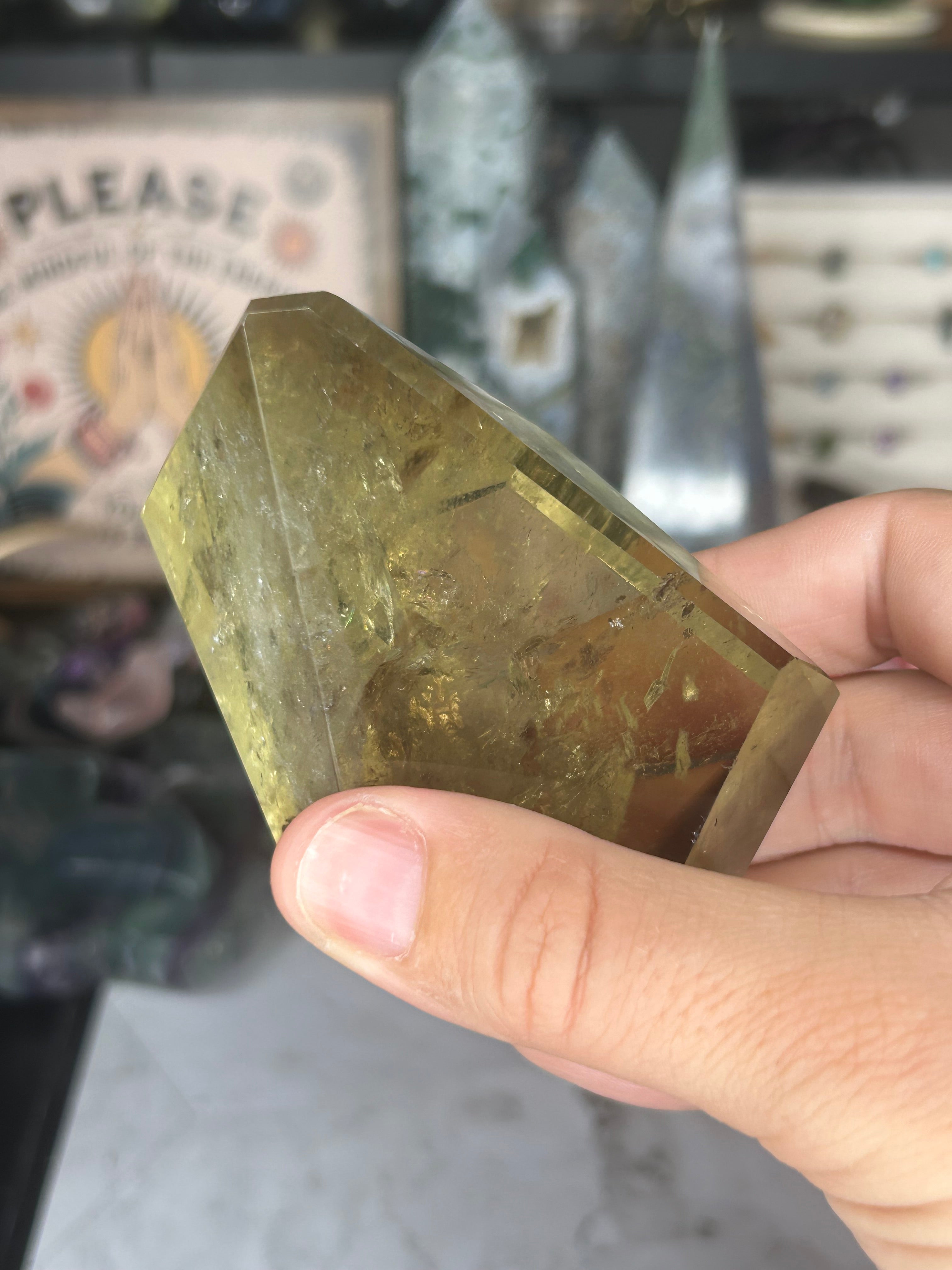 Smoky Citrine Free Form with Phantom Inclusions