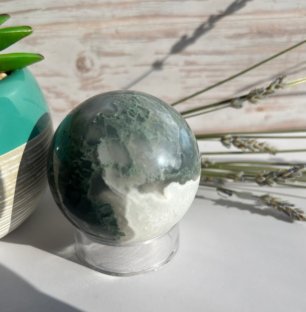 Moss Agate Sphere