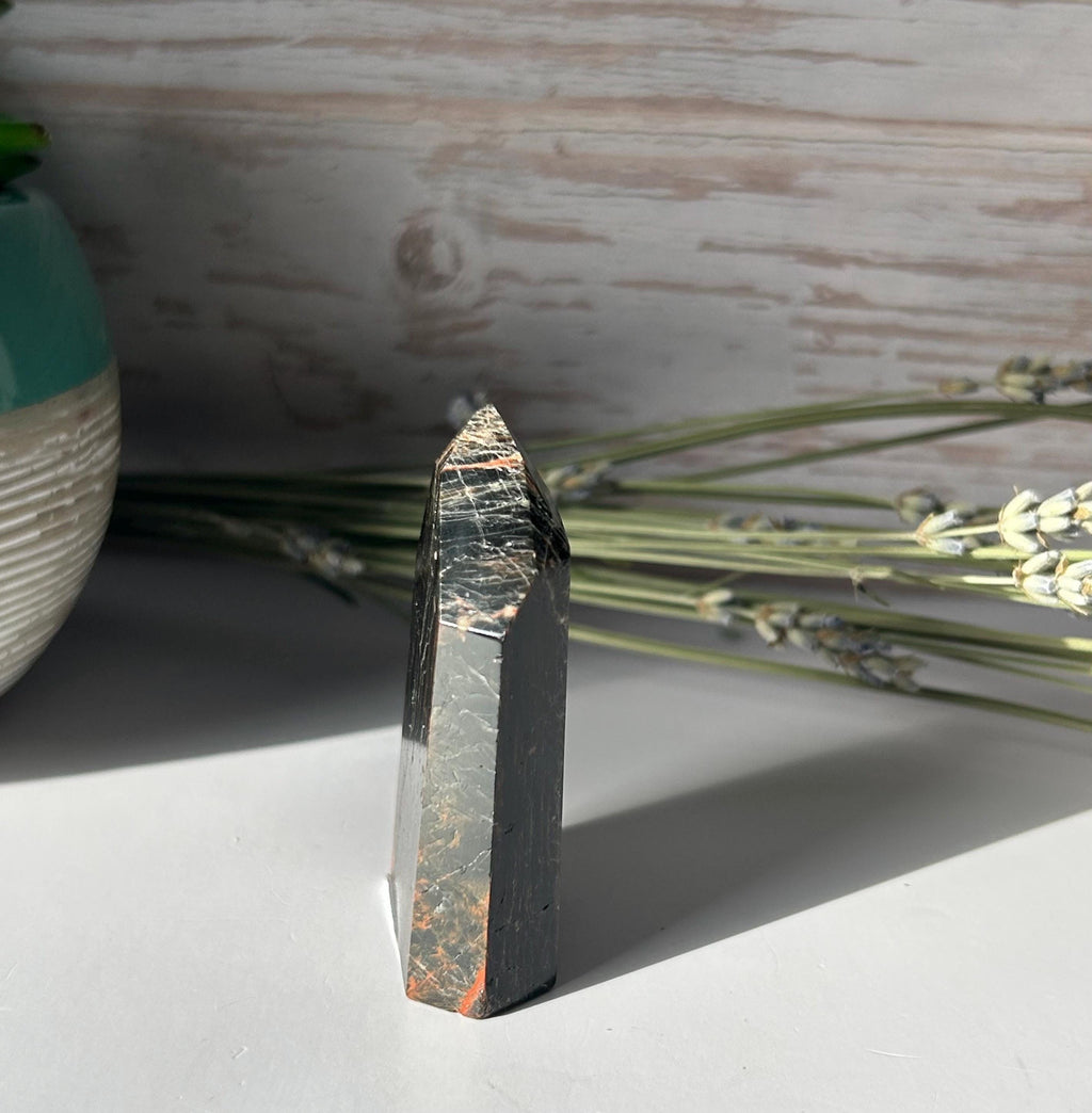 Black Tourmaline Iron Tower