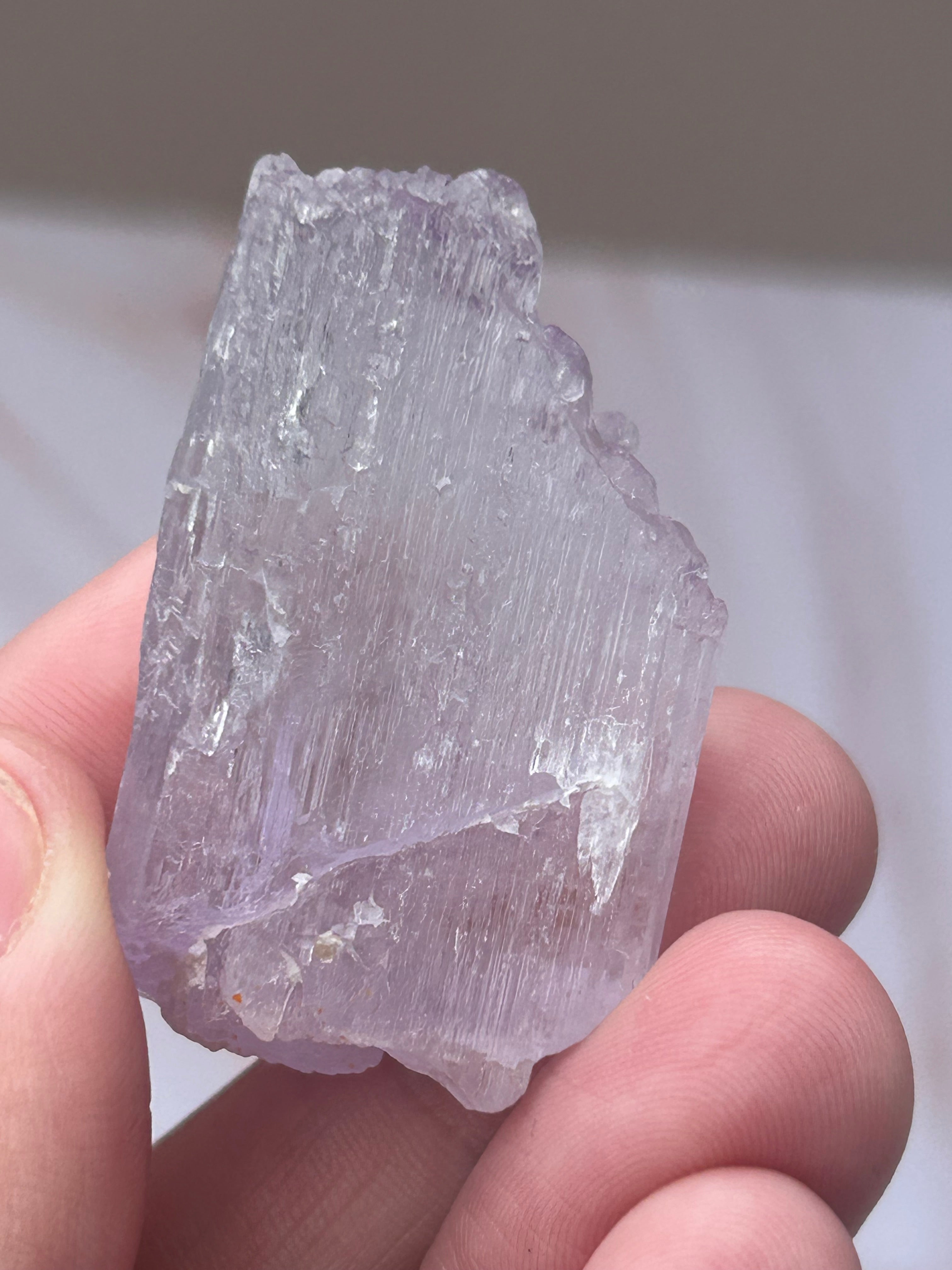 Lavender Lilac Kunzite Crystal - Love Compassion Emotional Healing