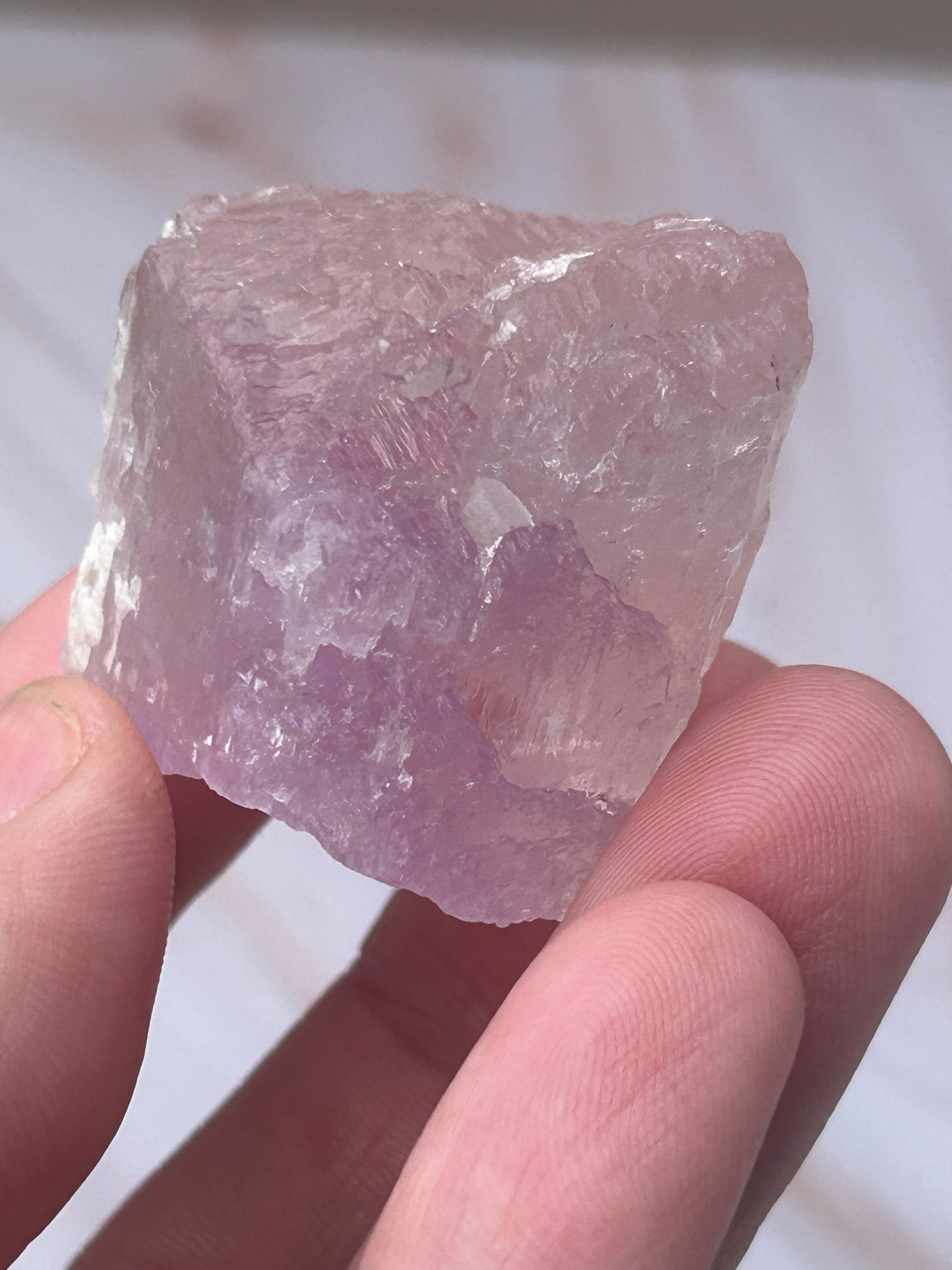 Lavender Kunzite Crystal - Love Compassion Emotional Healing