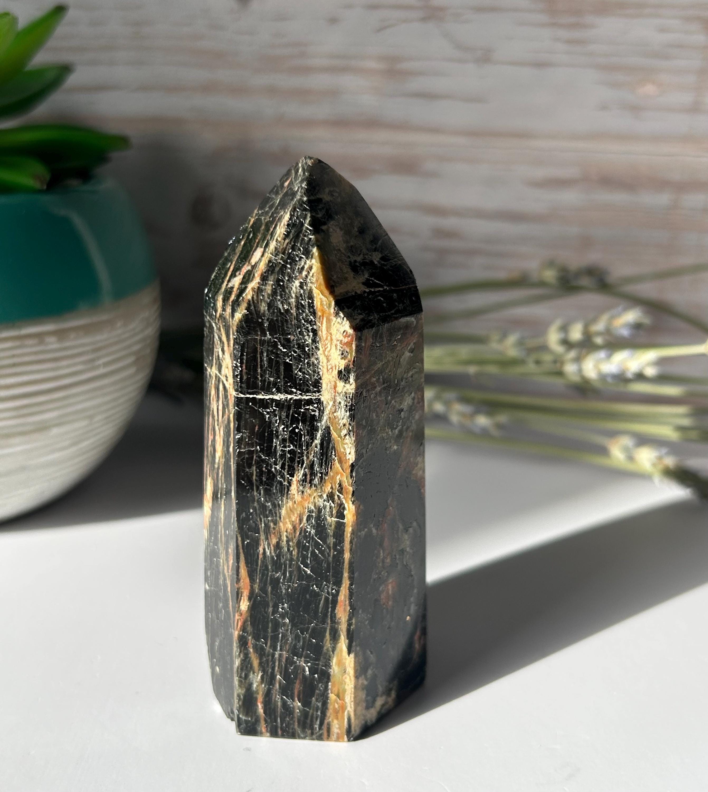 Black Tourmaline Iron Tower