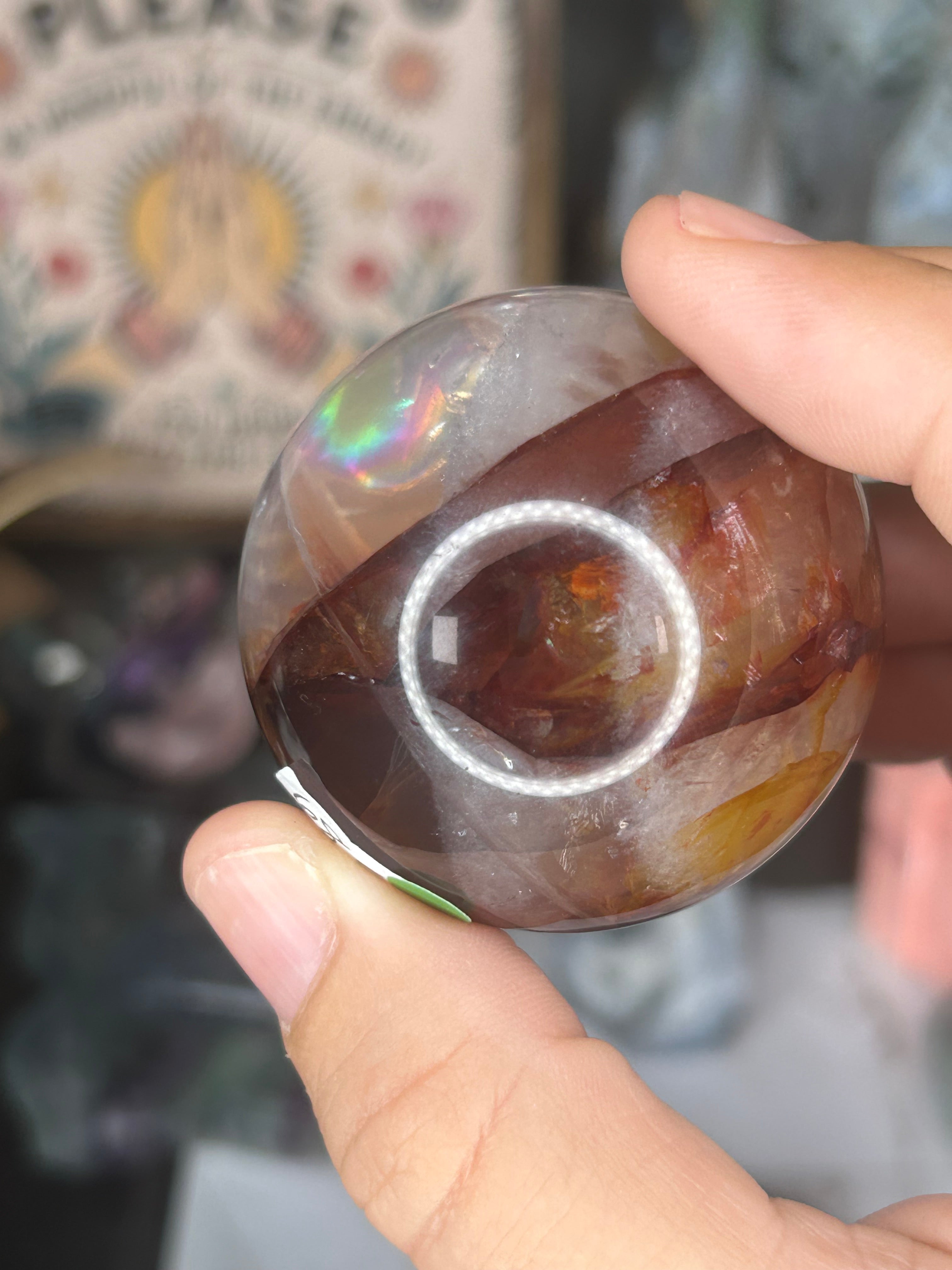 Fire Quartz Sphere