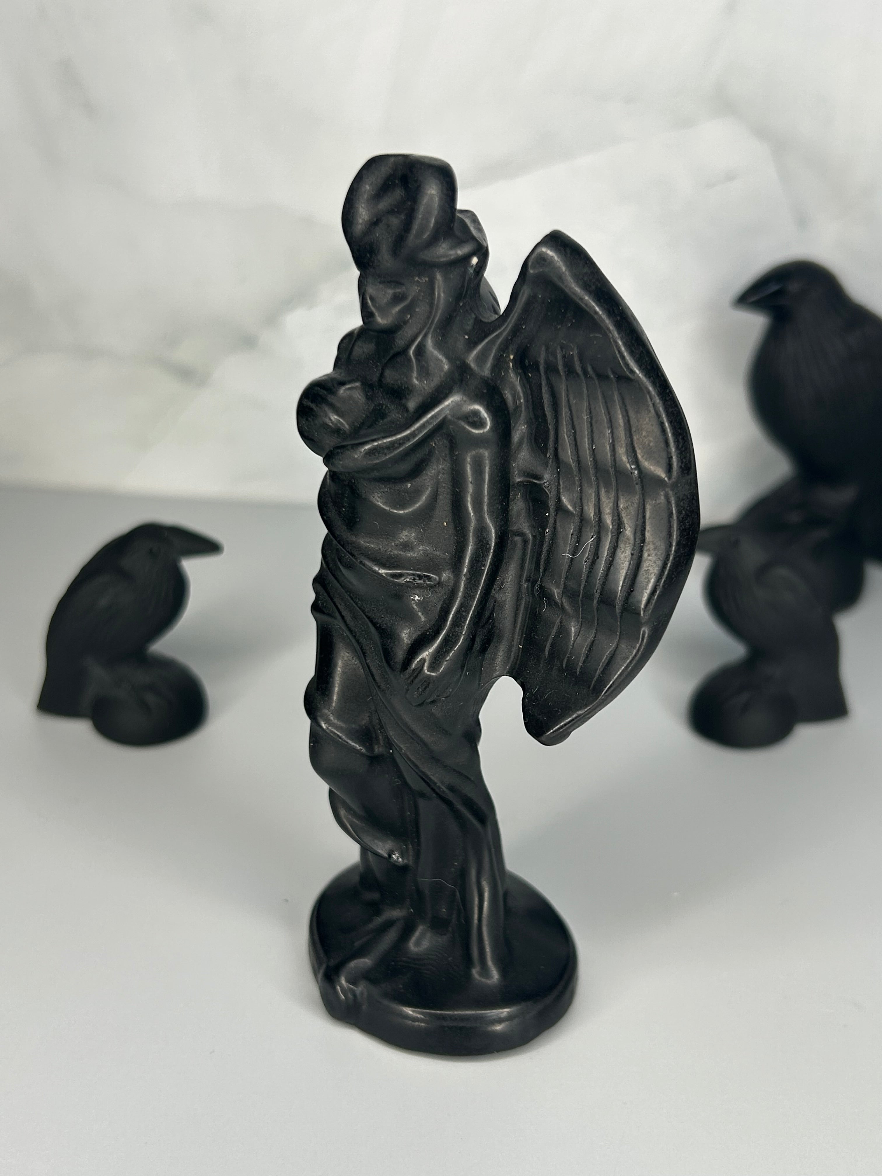 Obsidian Lilith Carving