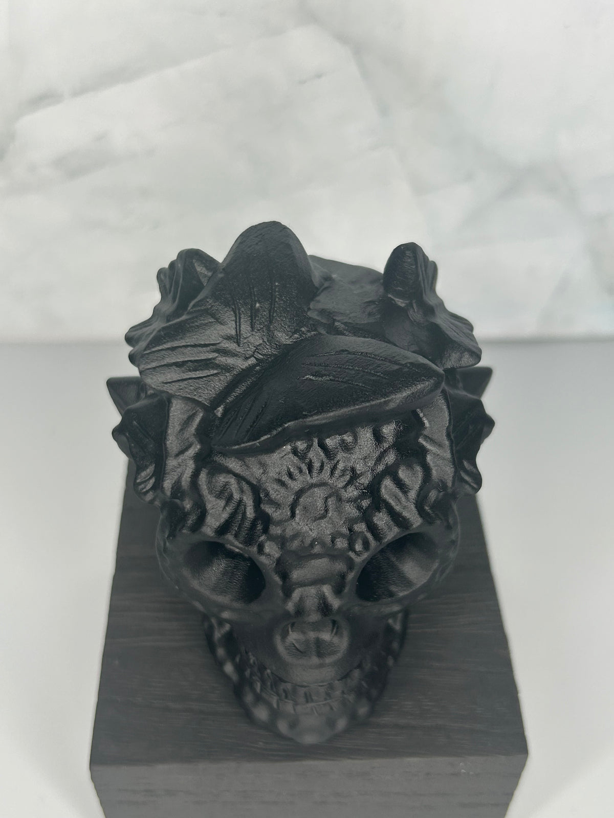 Obsidian Day of the Dead Skull