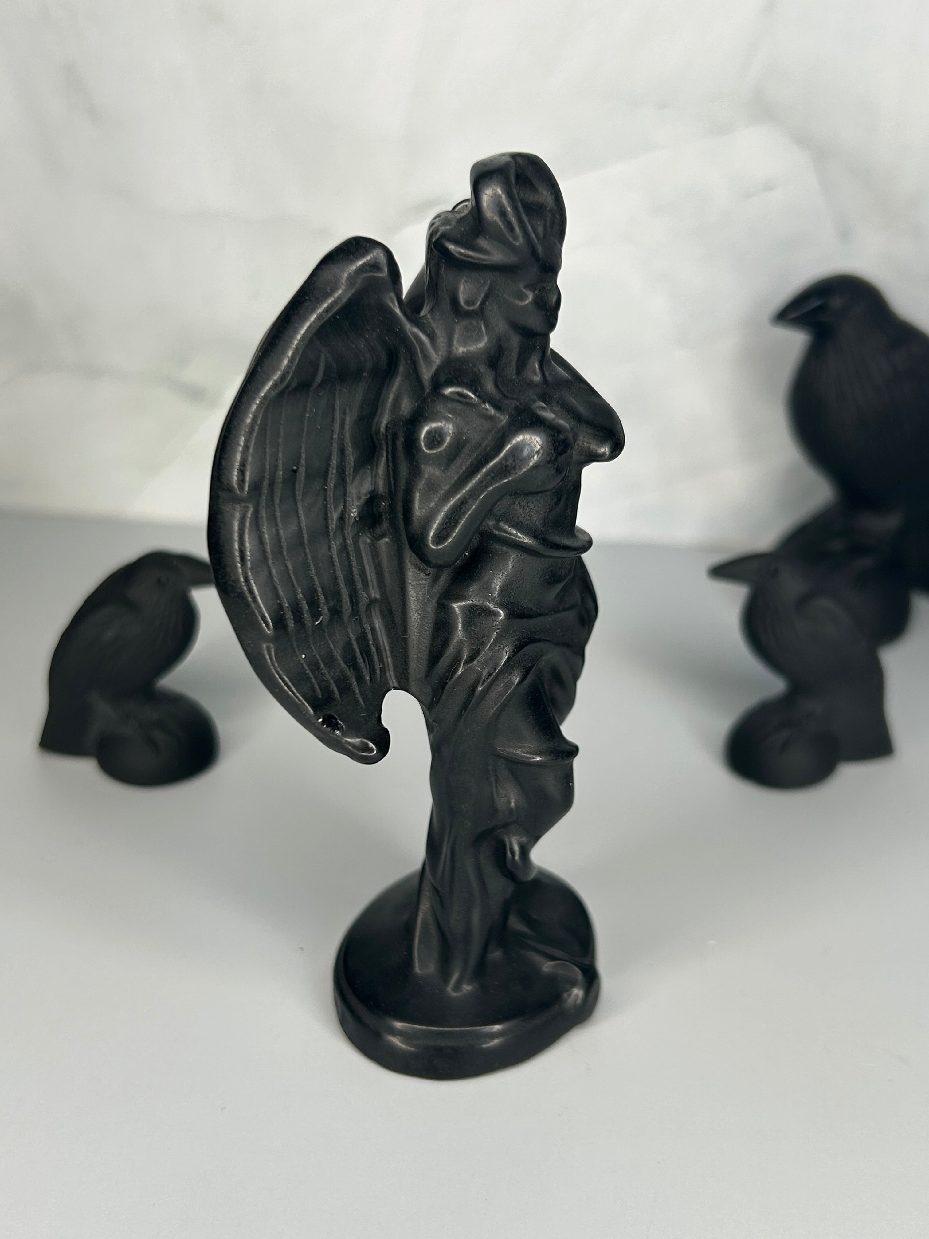 Obsidian Lilith Carving
