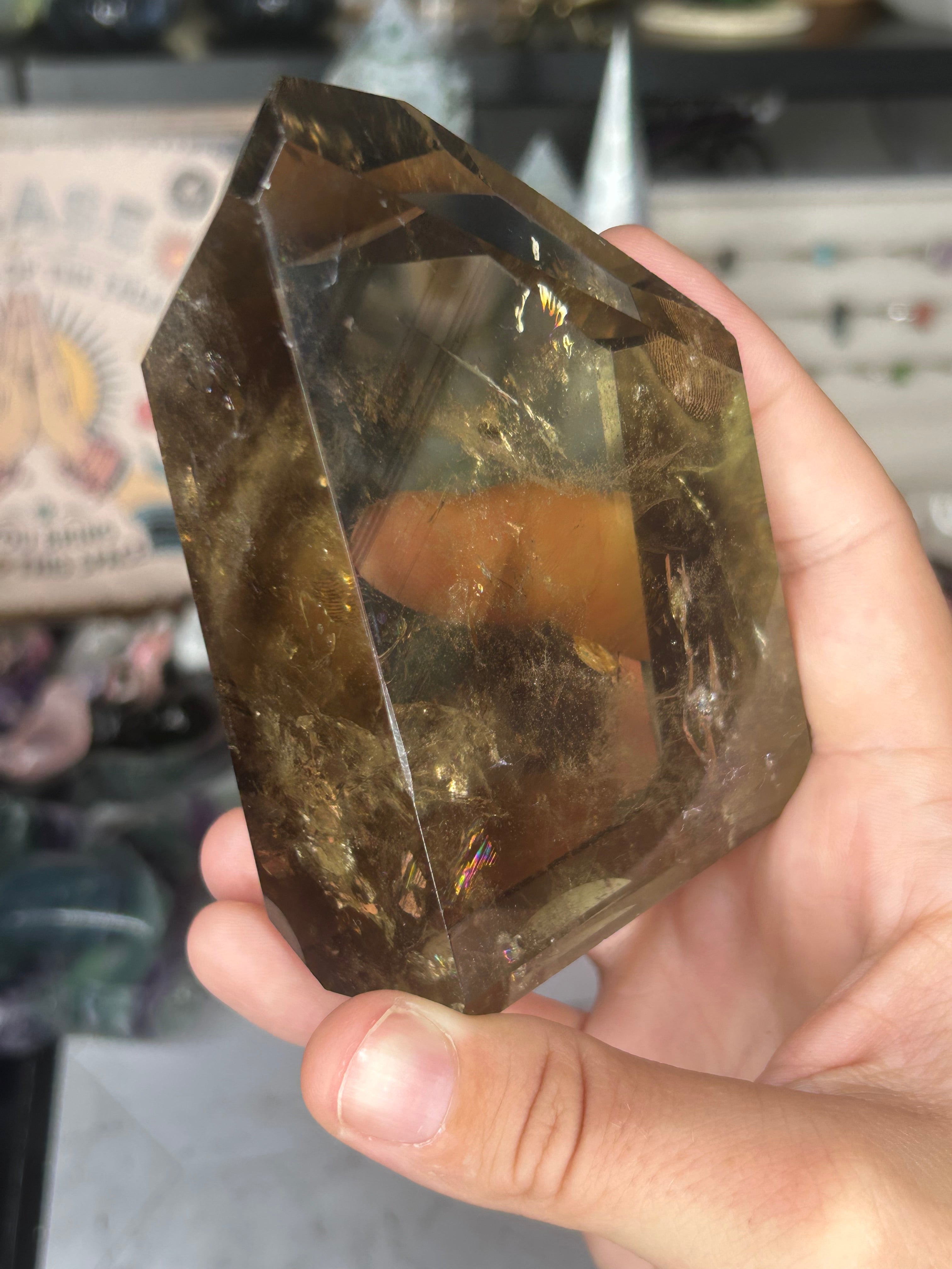 Smoky Citrine Free Form with Phantom Inclusions