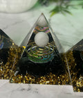 Clear quartz orgone copper pyramid