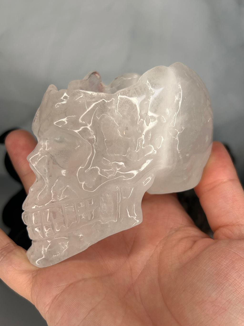 Clear Quartz Skull Bowl
