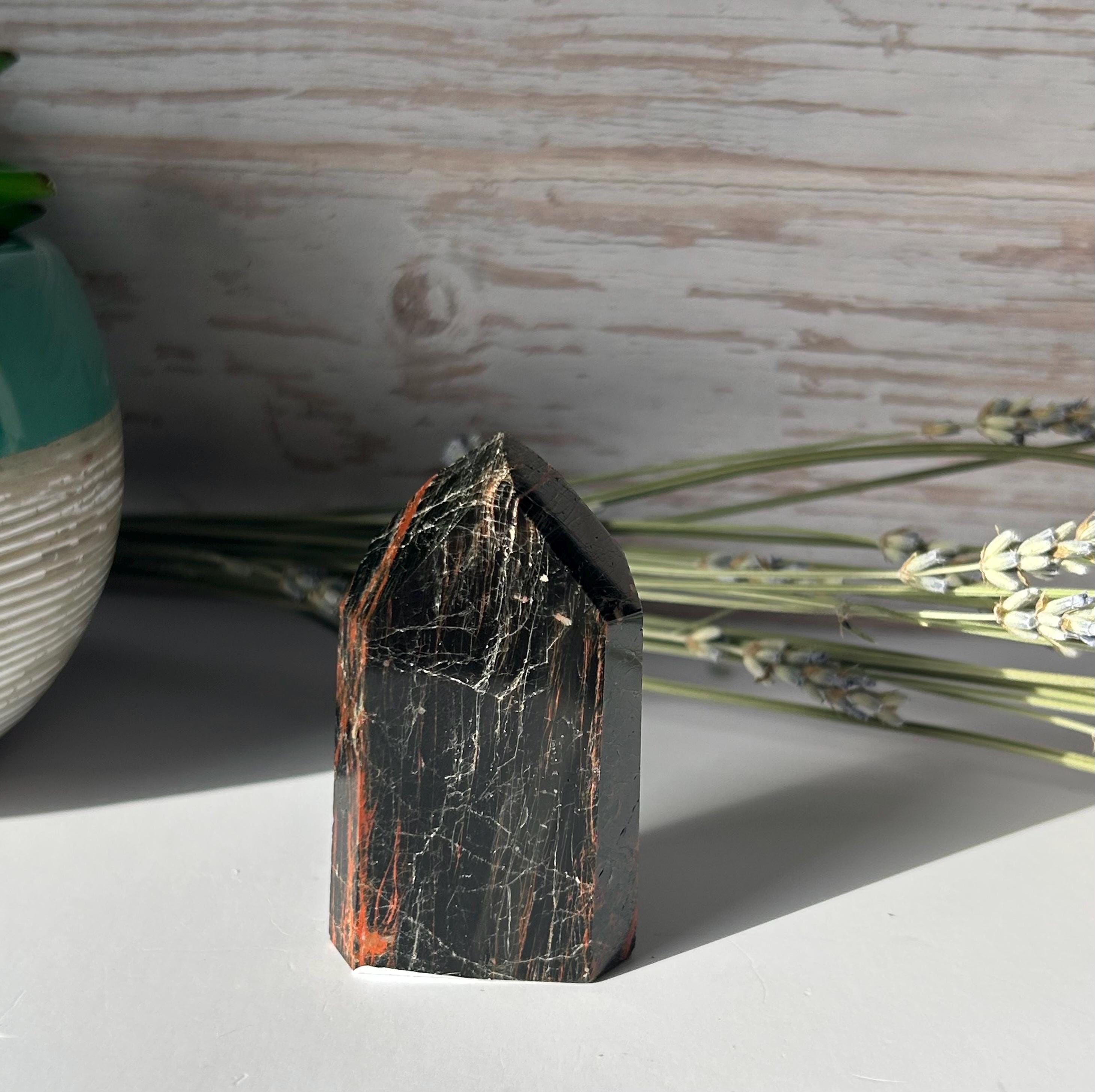 Black Tourmaline Iron Tower