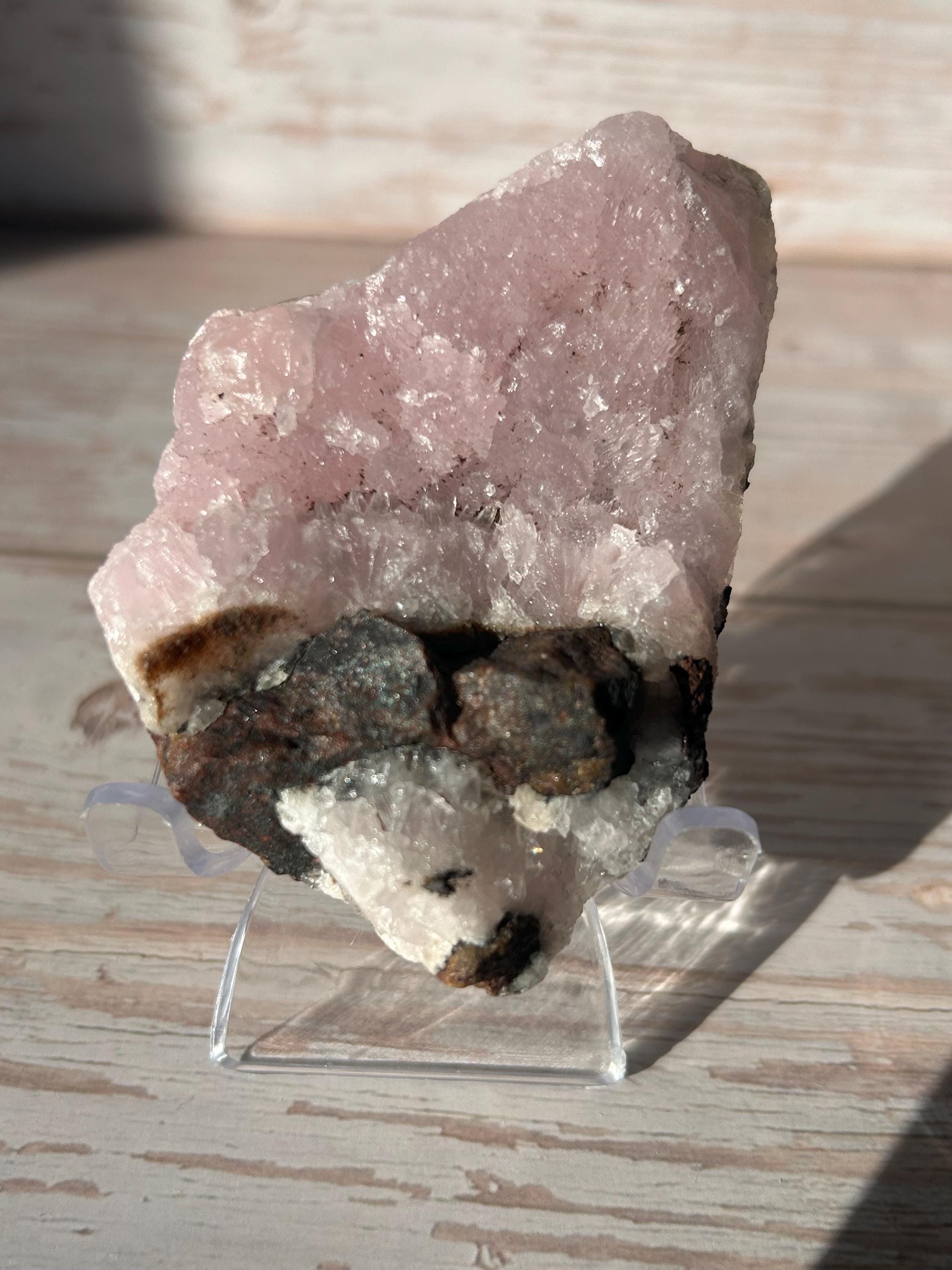 Pink Aragonite Cluster