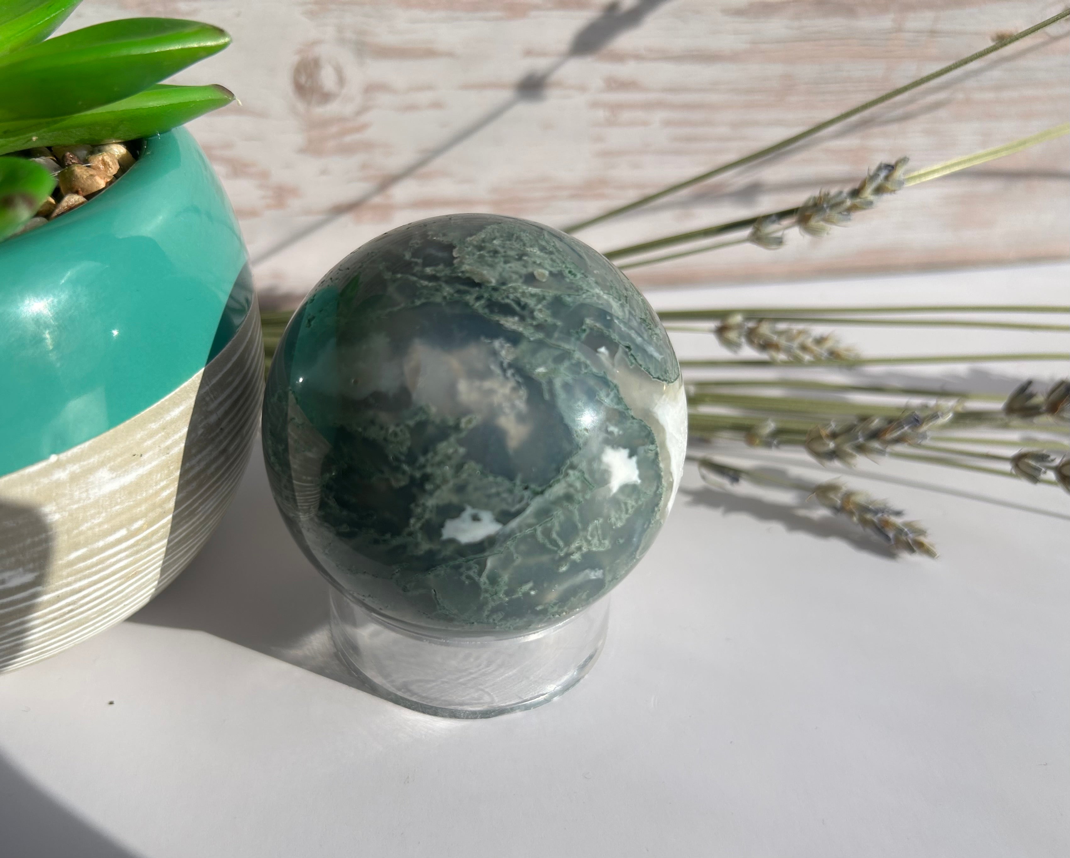 Moss Agate Sphere