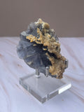 Blue Fluorite & Honey Calcite Specimen - Clarity Calm Emotional Balance