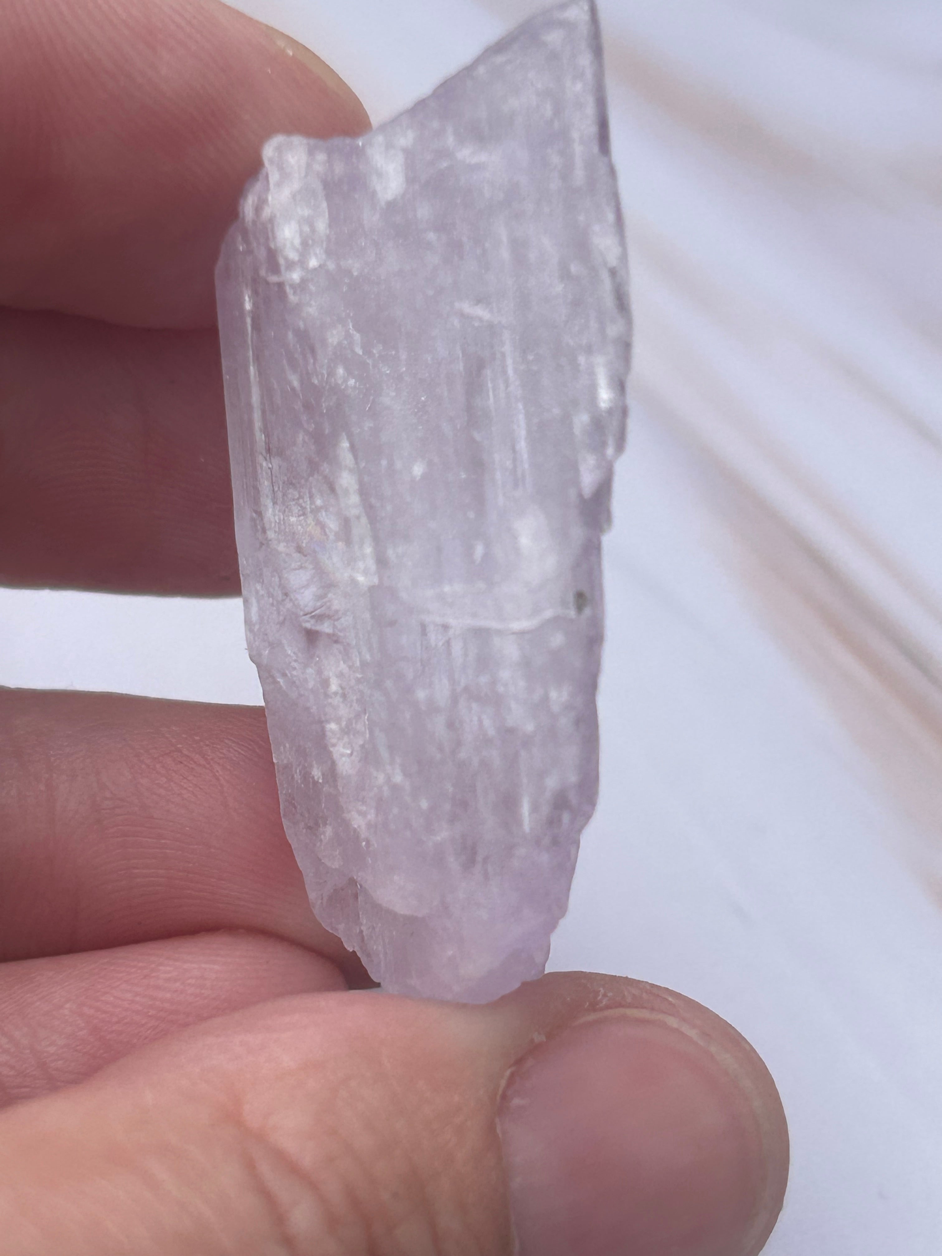 Lilac Kunzite Crystal - Love Compassion Emotional Healing