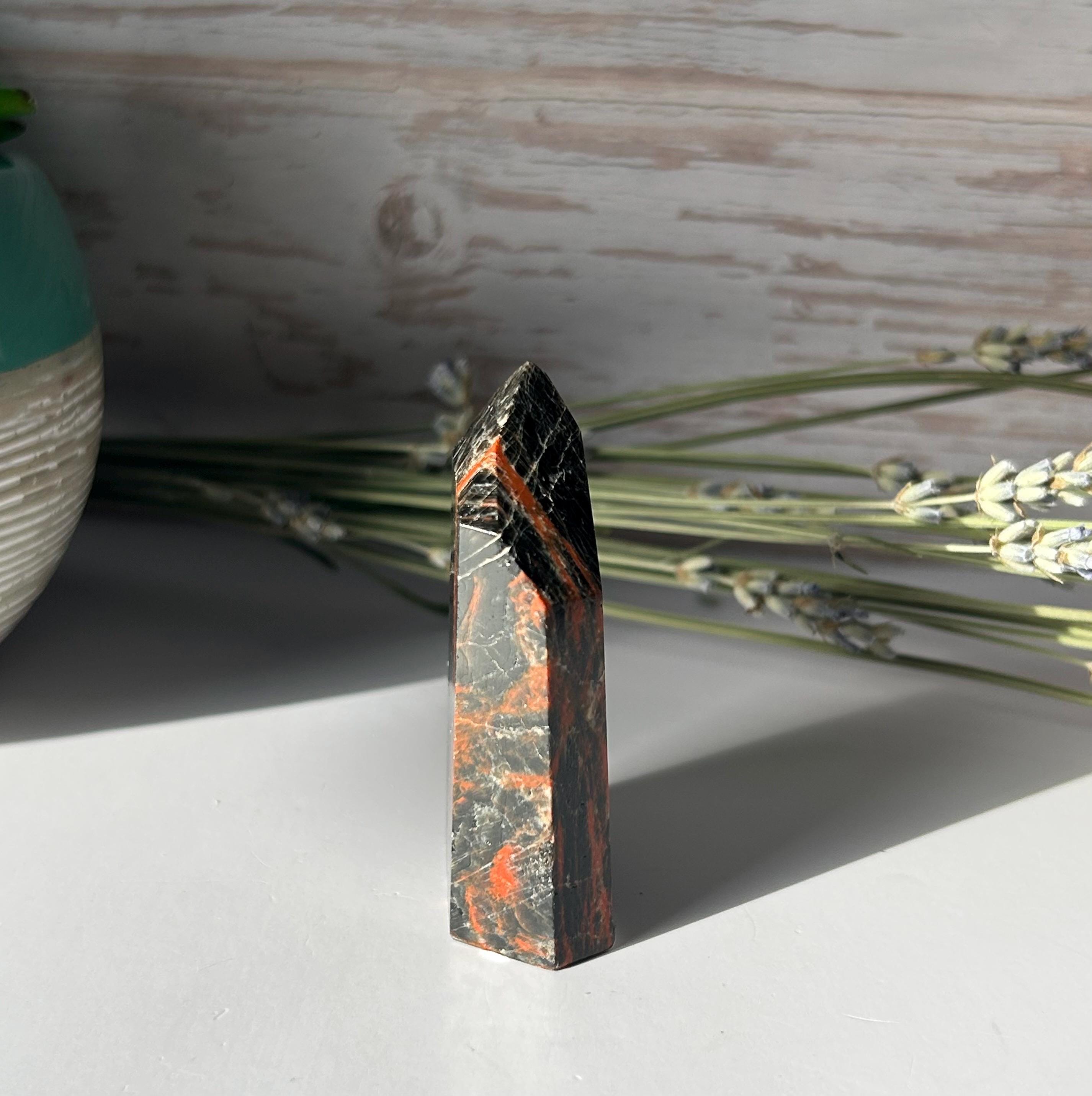 Black Tourmaline Iron Tower