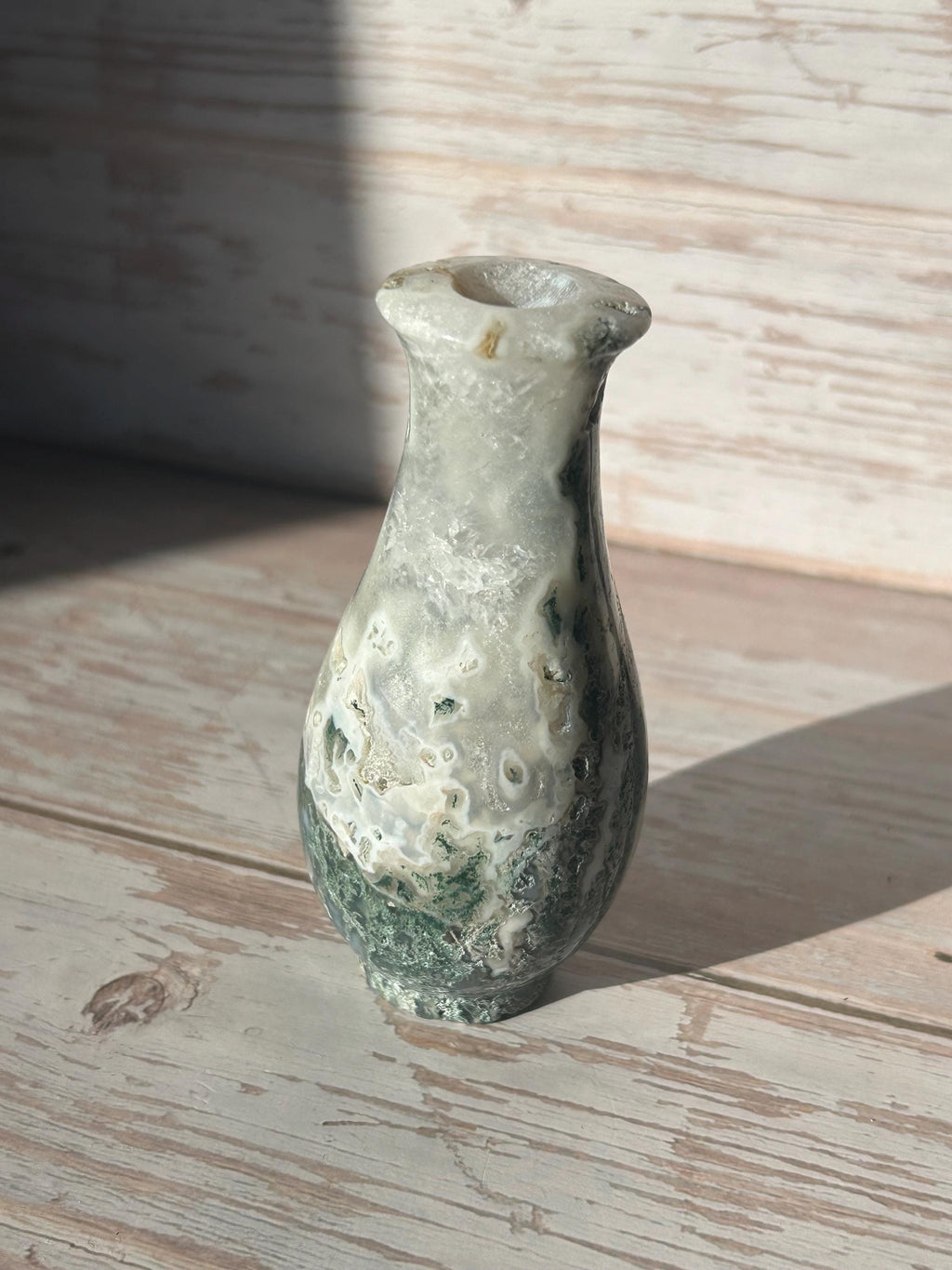 Moss Agate Vase