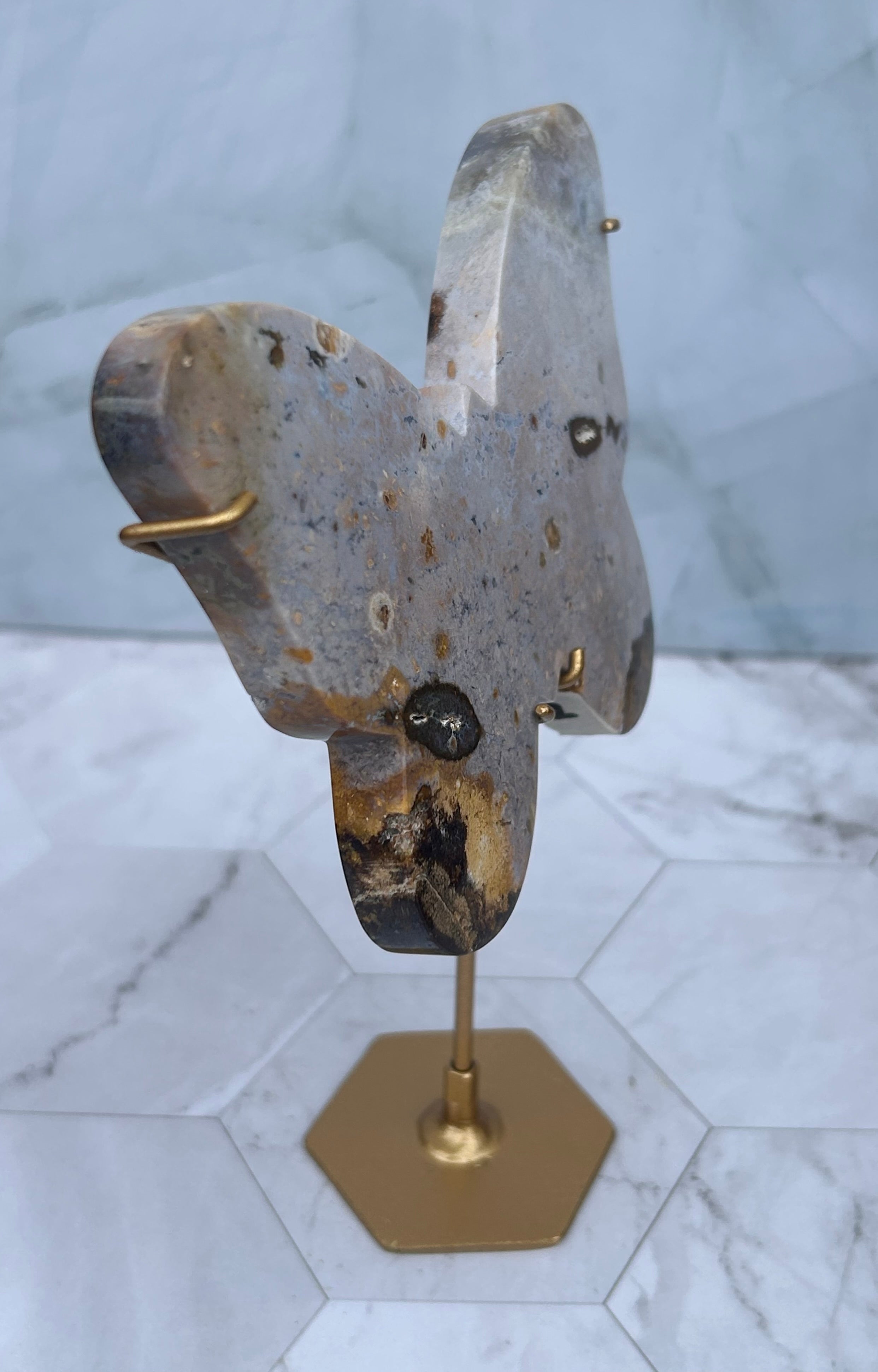 River Jasper Butterfly on Stand
