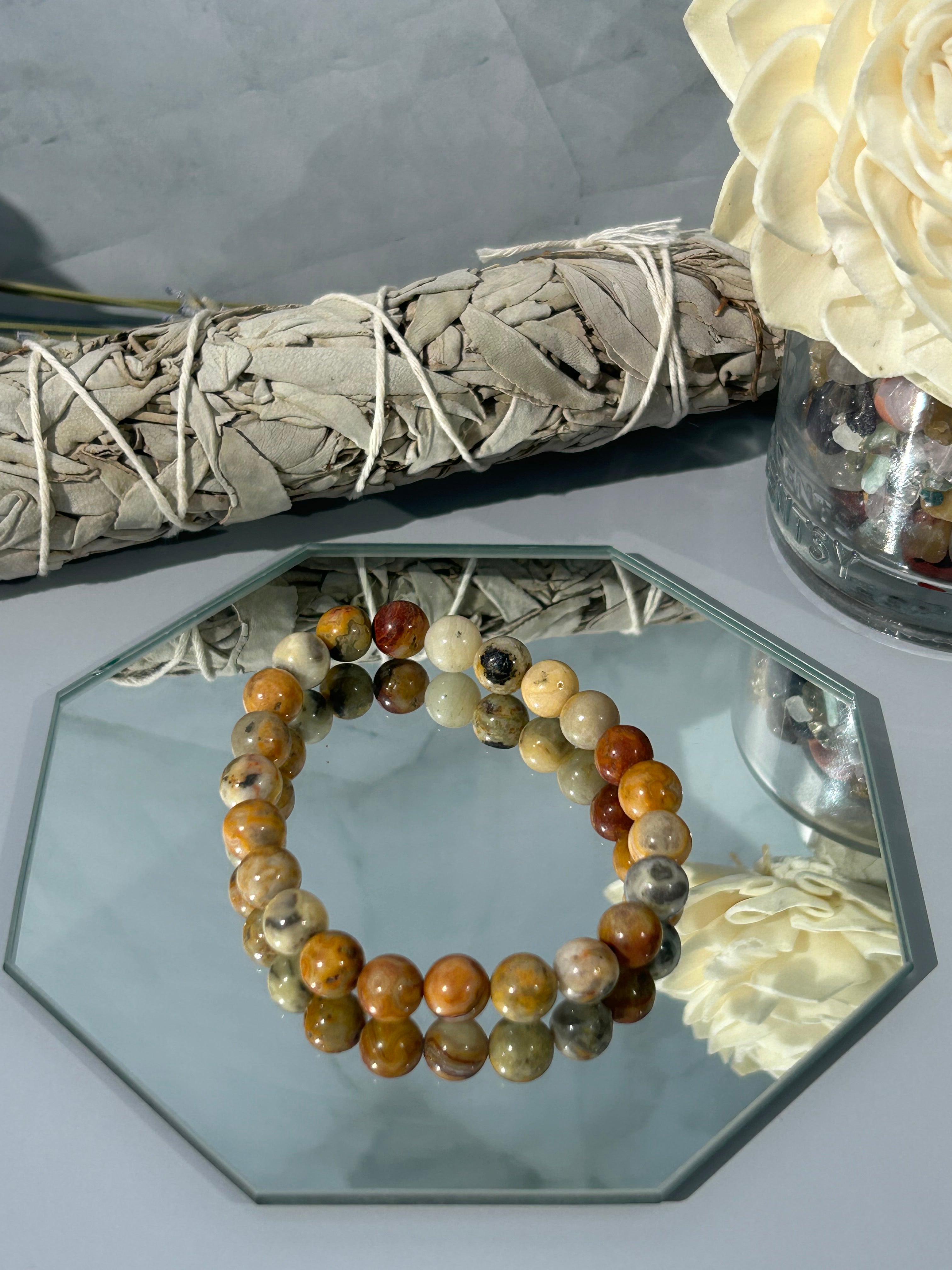 Crazy Lace Agate Bracelet