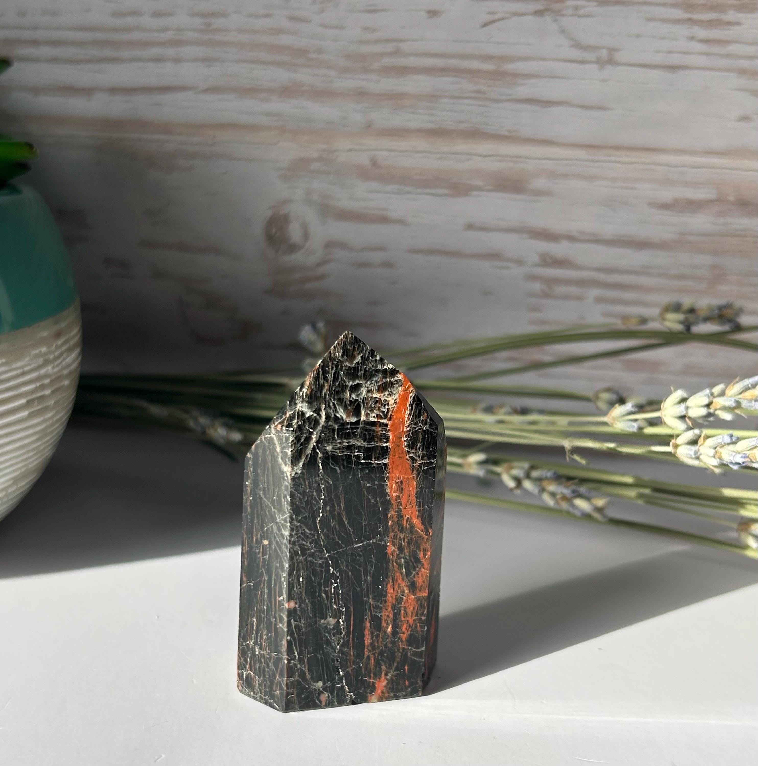 Black Tourmaline Iron Tower