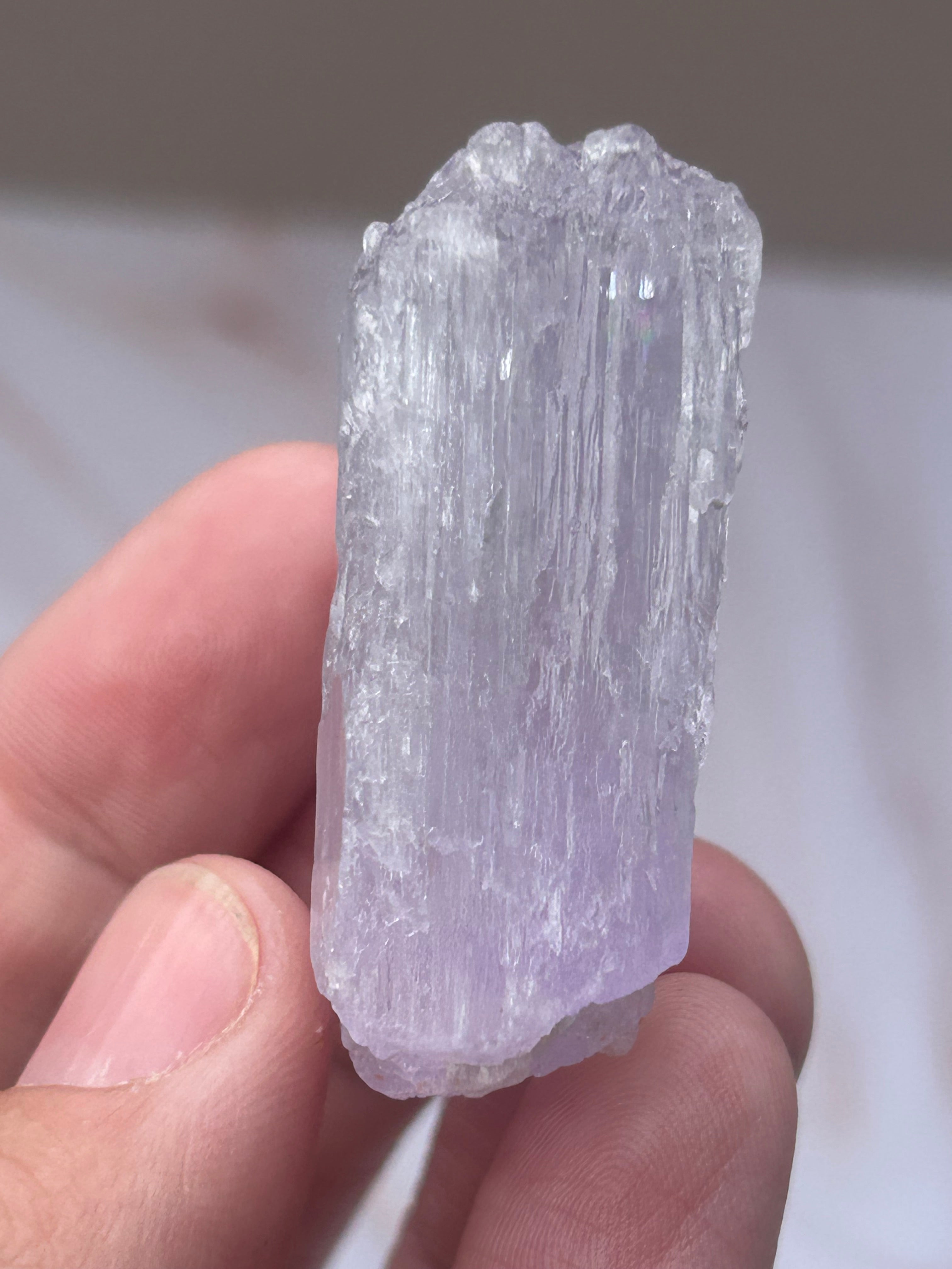 Lavender Lilac Kunzite Crystal - Love Compassion Emotional Healing