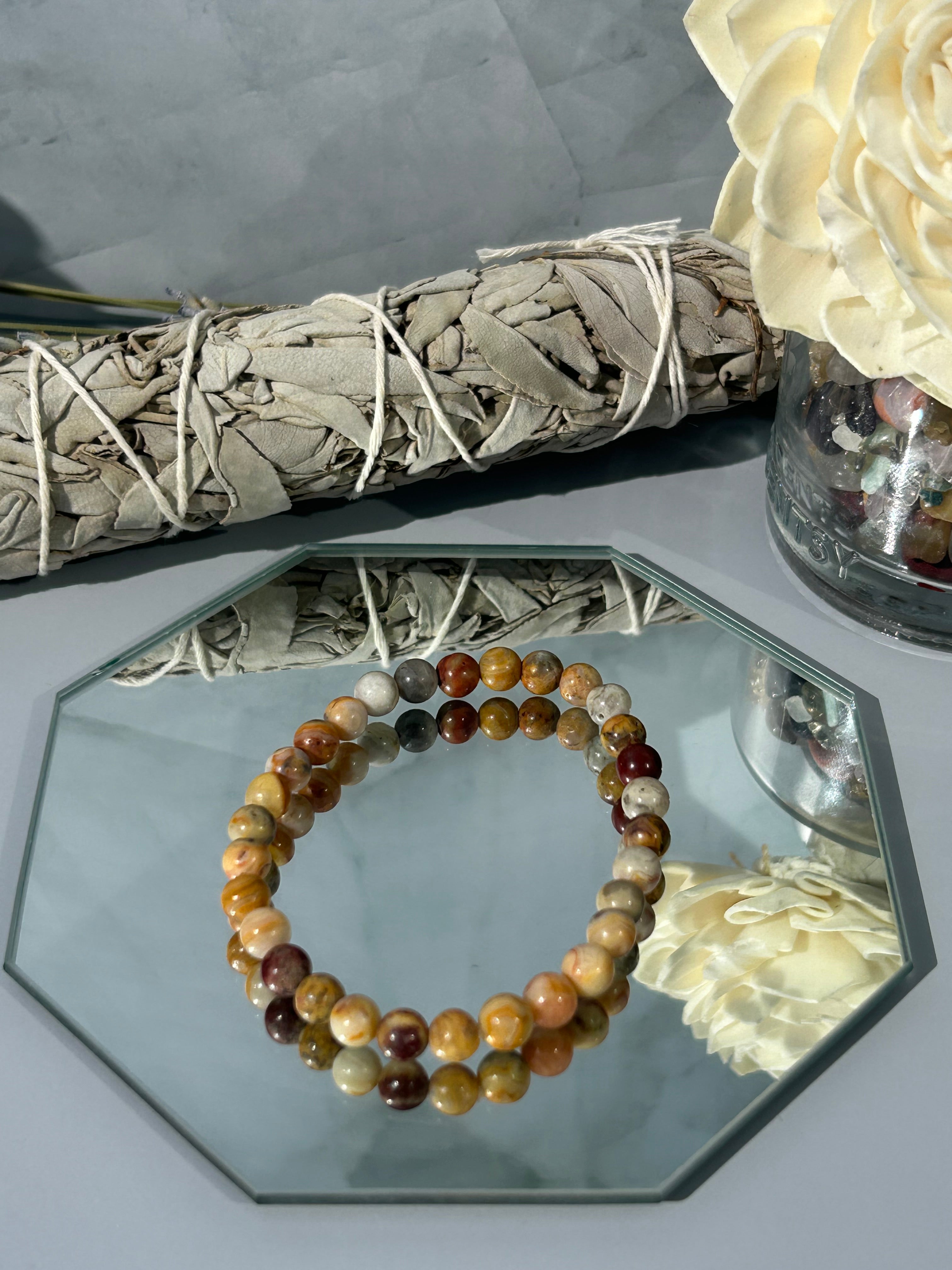 Crazy Lace Agate Bracelet