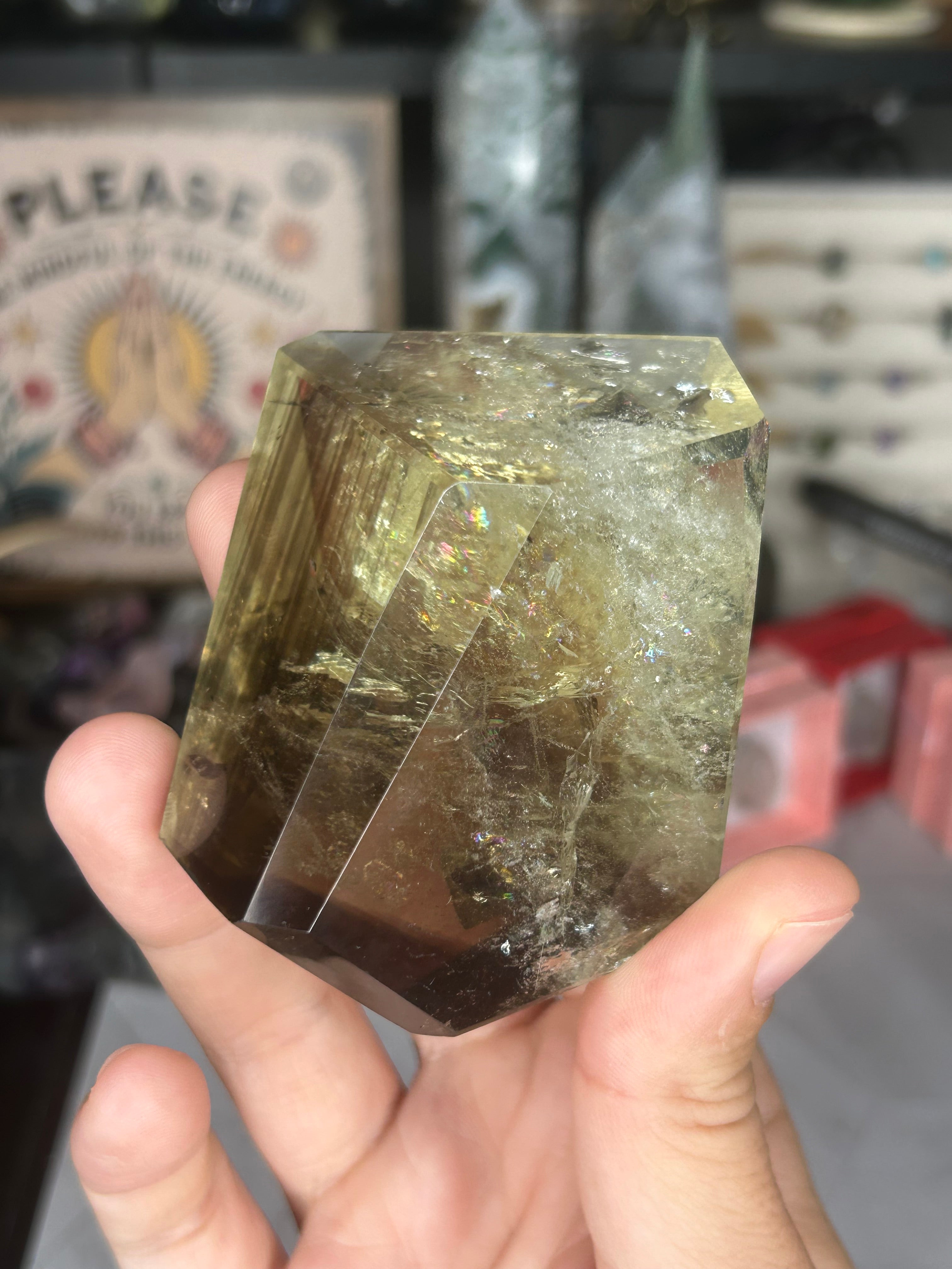 Smoky Citrine Free Form with Phantom Inclusions
