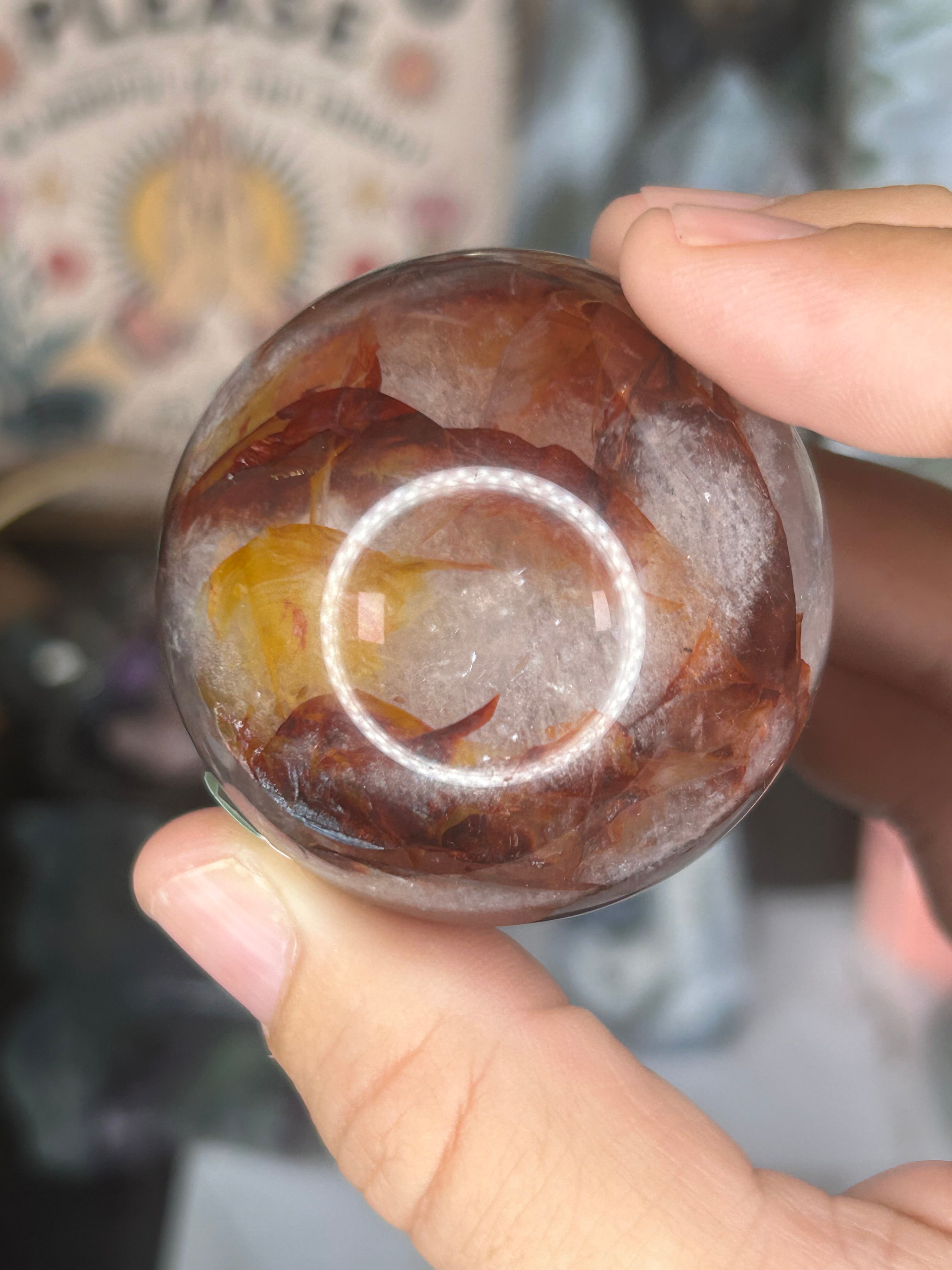 Fire Quartz Sphere