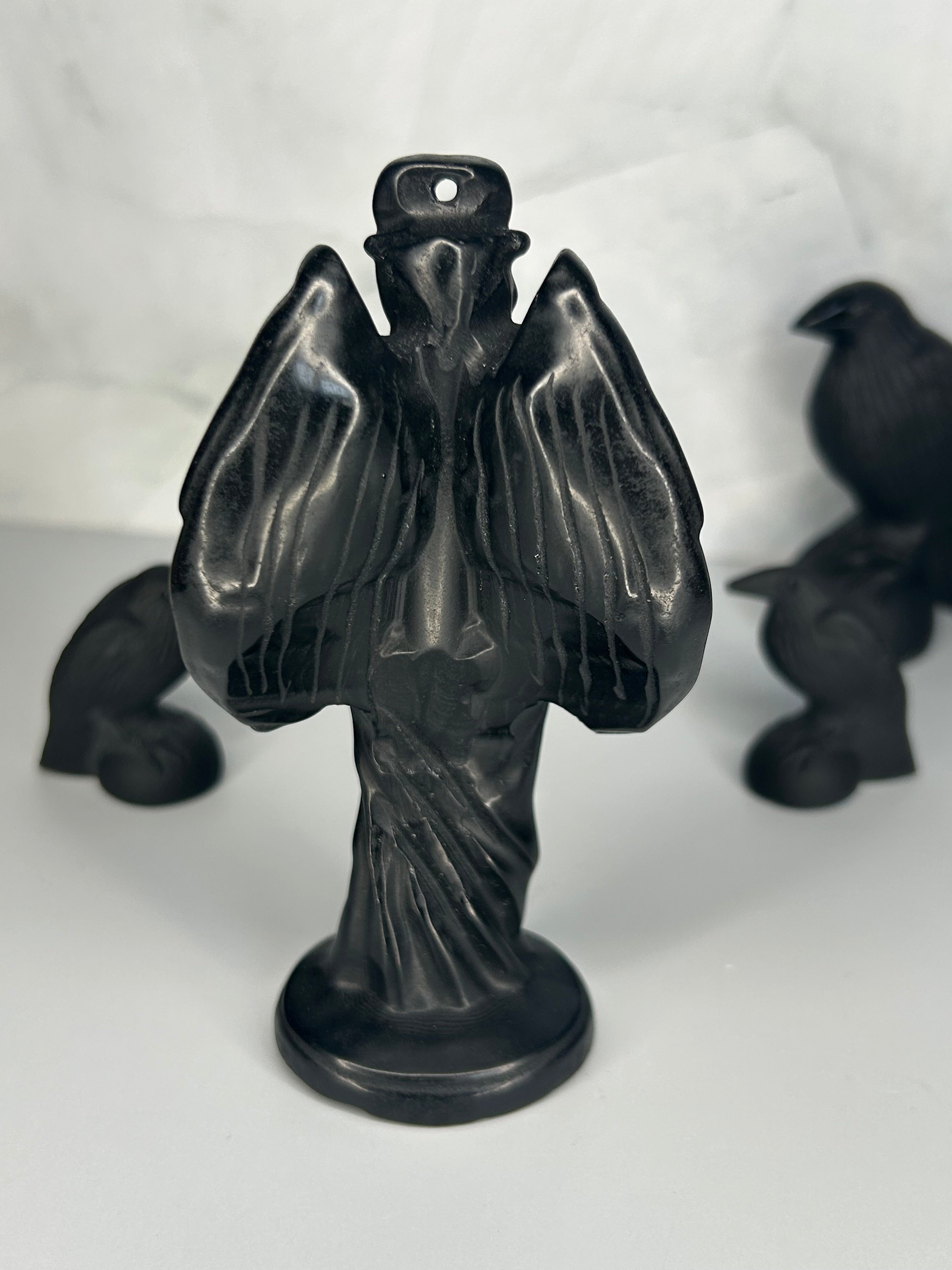 Obsidian Lilith Carving