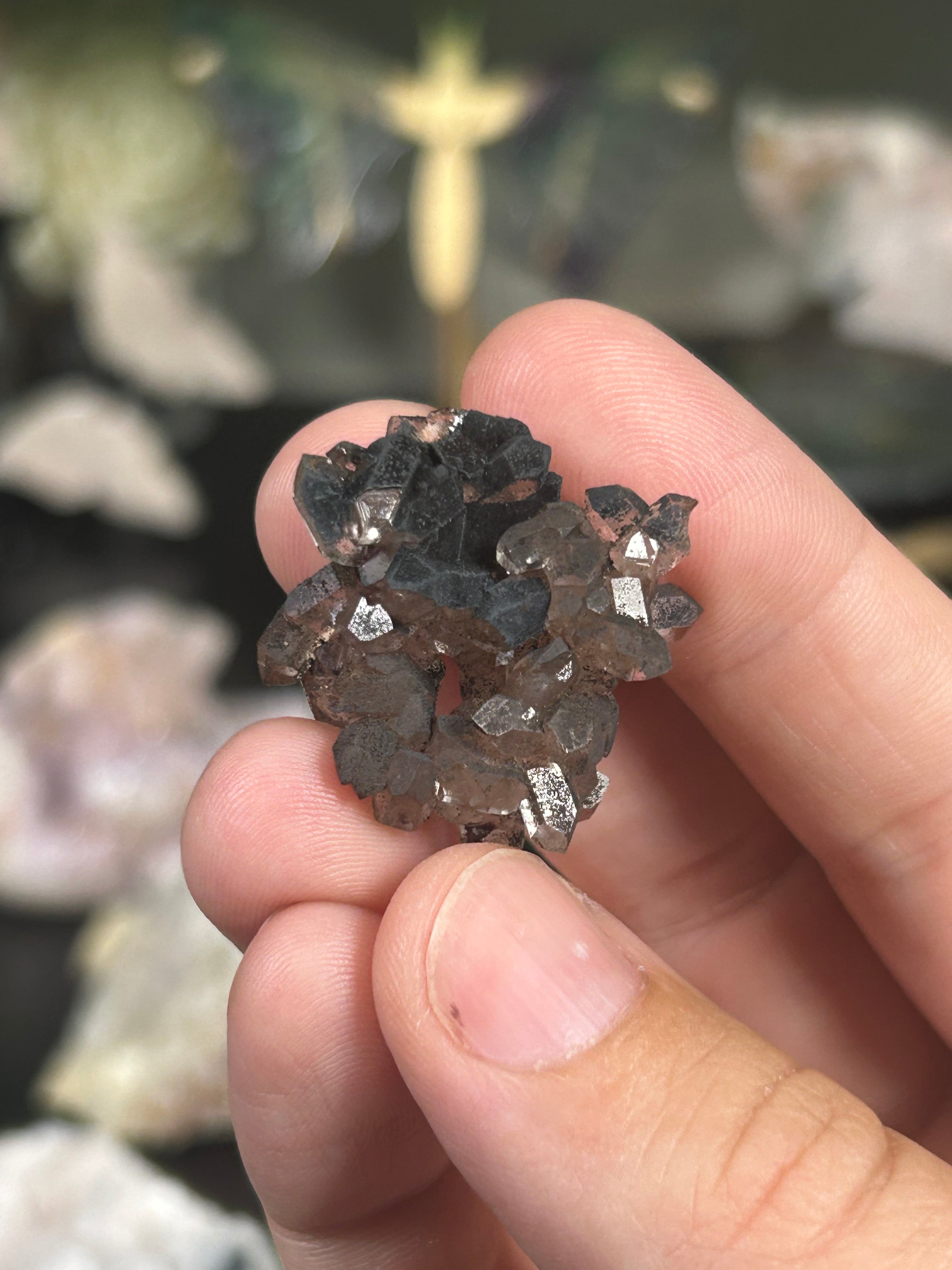 Herkimer Diamond Cluster with Smoky Inclusions
