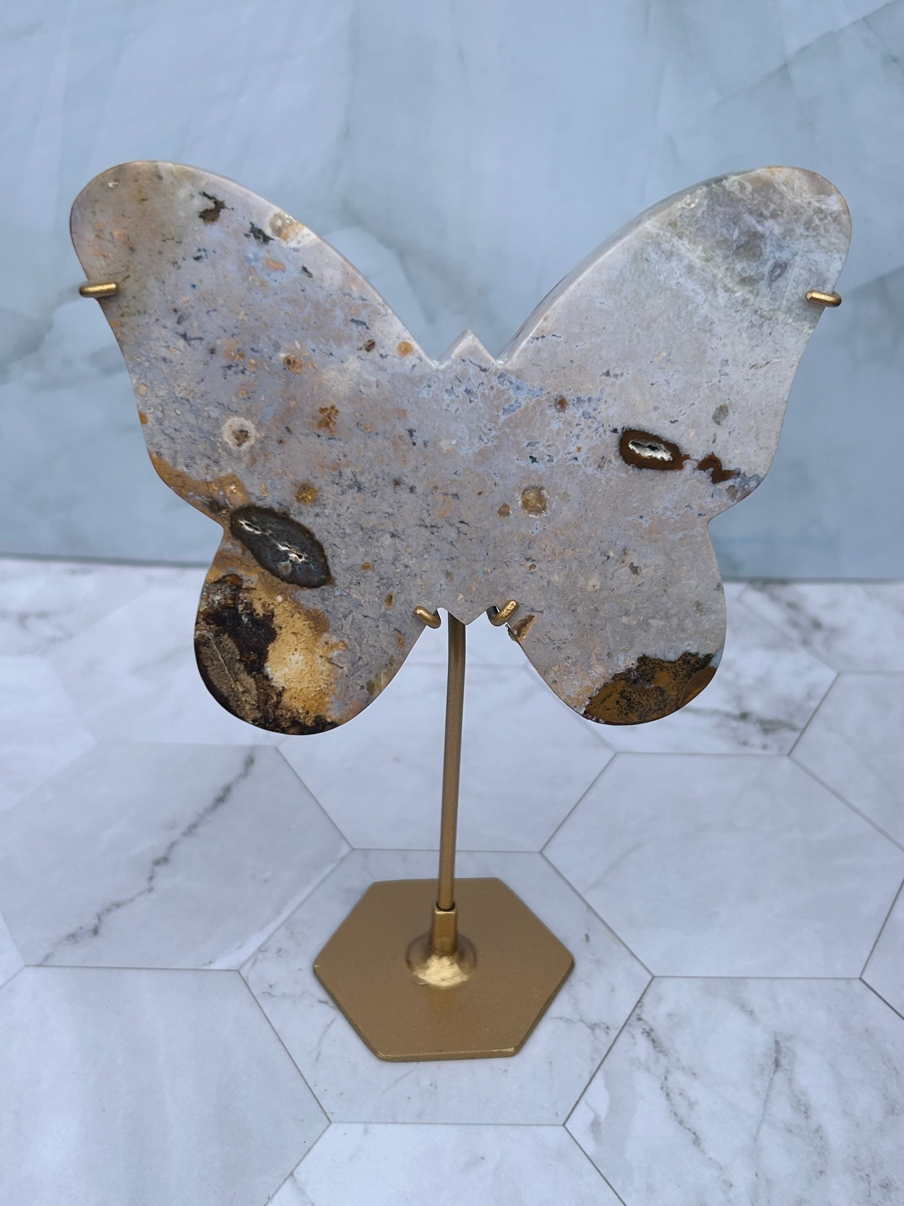 River Jasper Butterfly on Stand