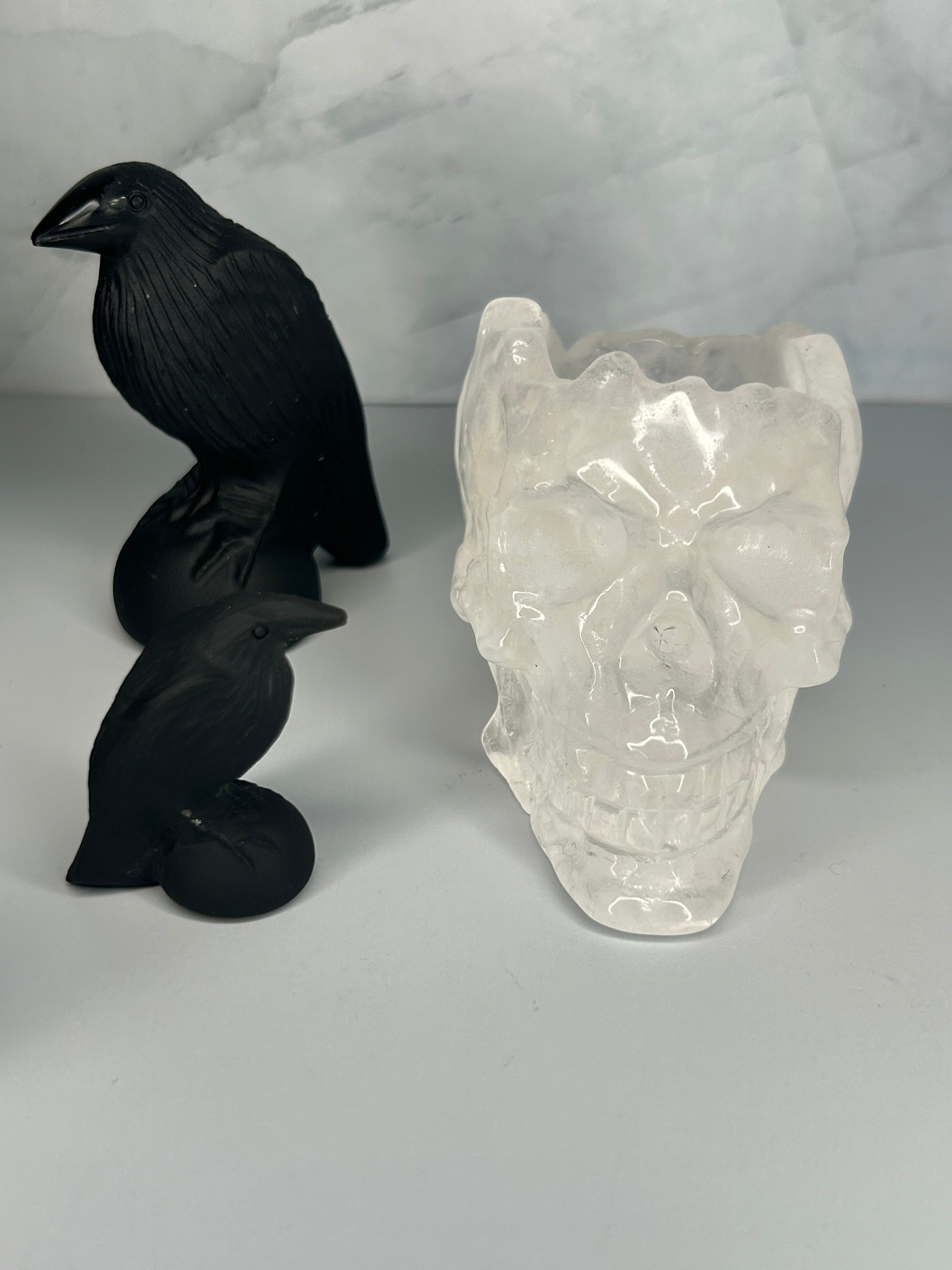 Clear Quartz Skull Bowl