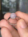 Kunzite Ring 925 Sterling Silver, Adjustable