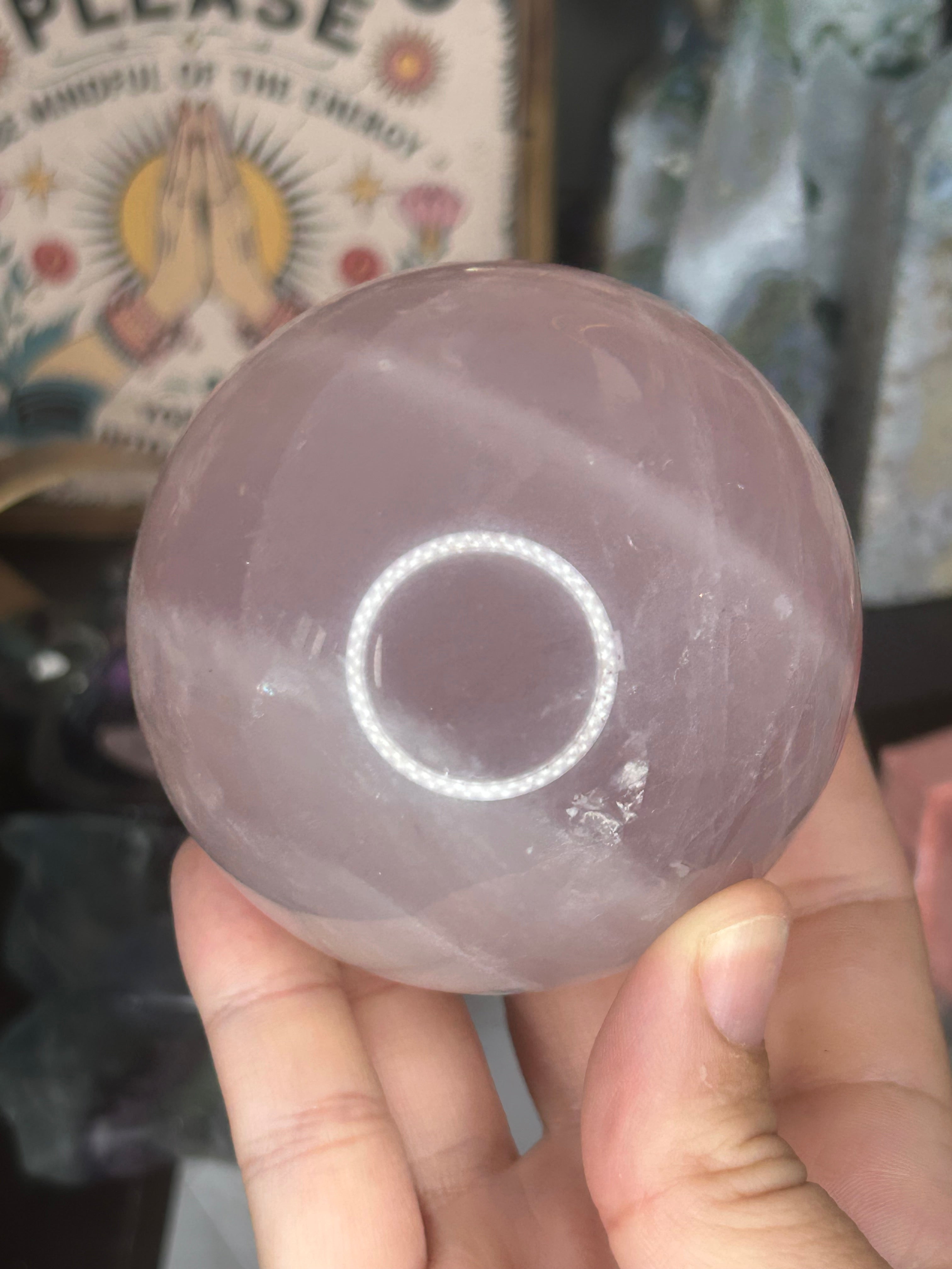 Star Rose Quartz Sphere