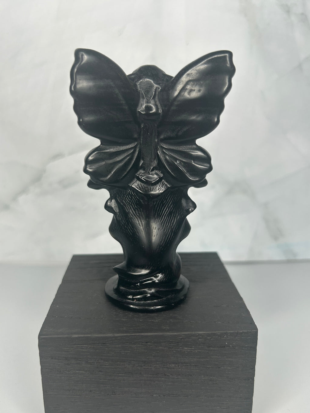 Obsidian Dark Fairy Carving