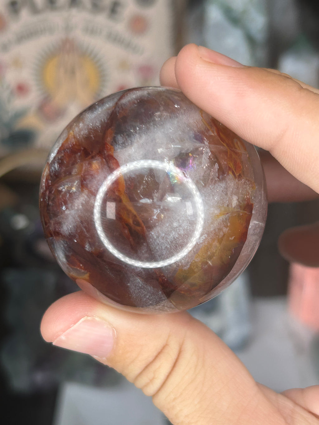 Fire Quartz Sphere