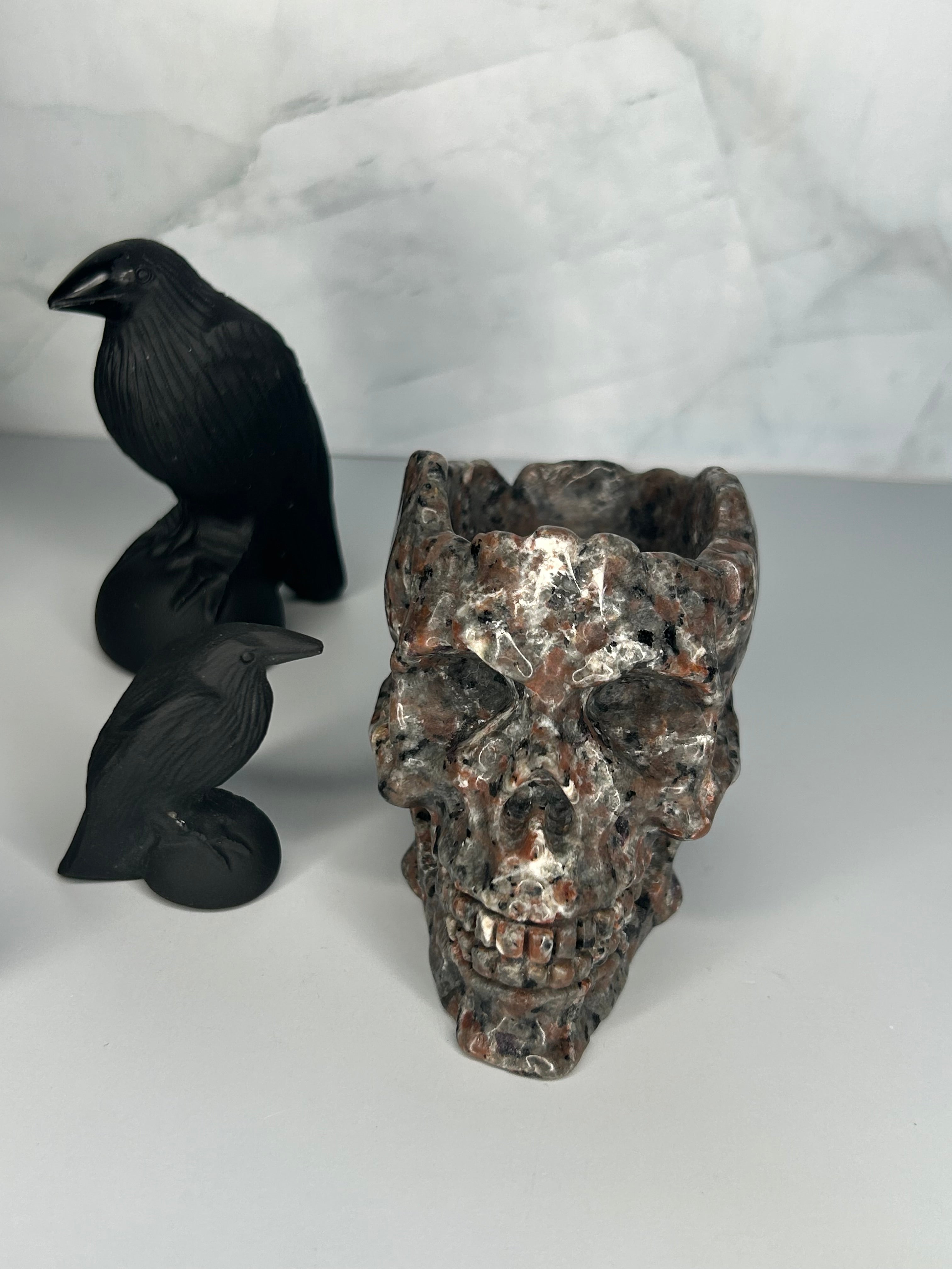 Yooperlite Skull Bowl