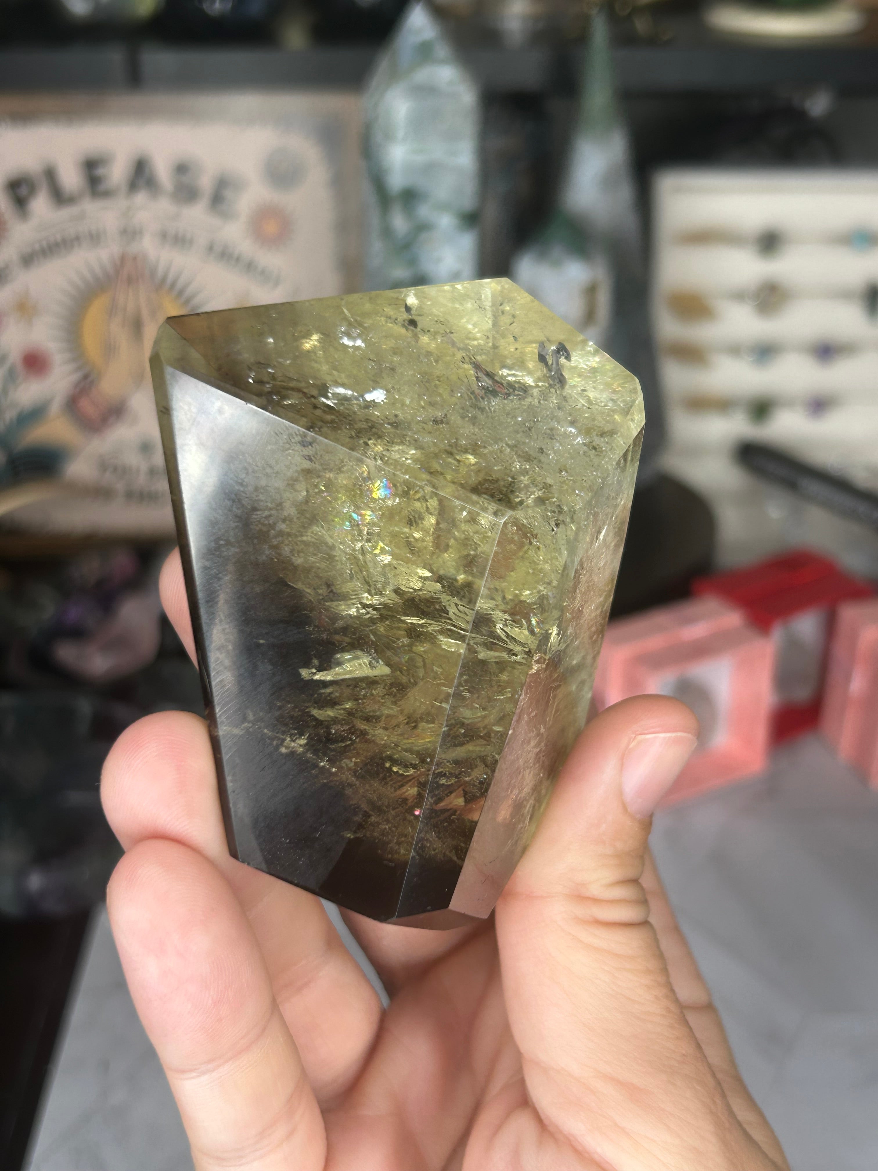 Smoky Citrine Free Form with Phantom Inclusions