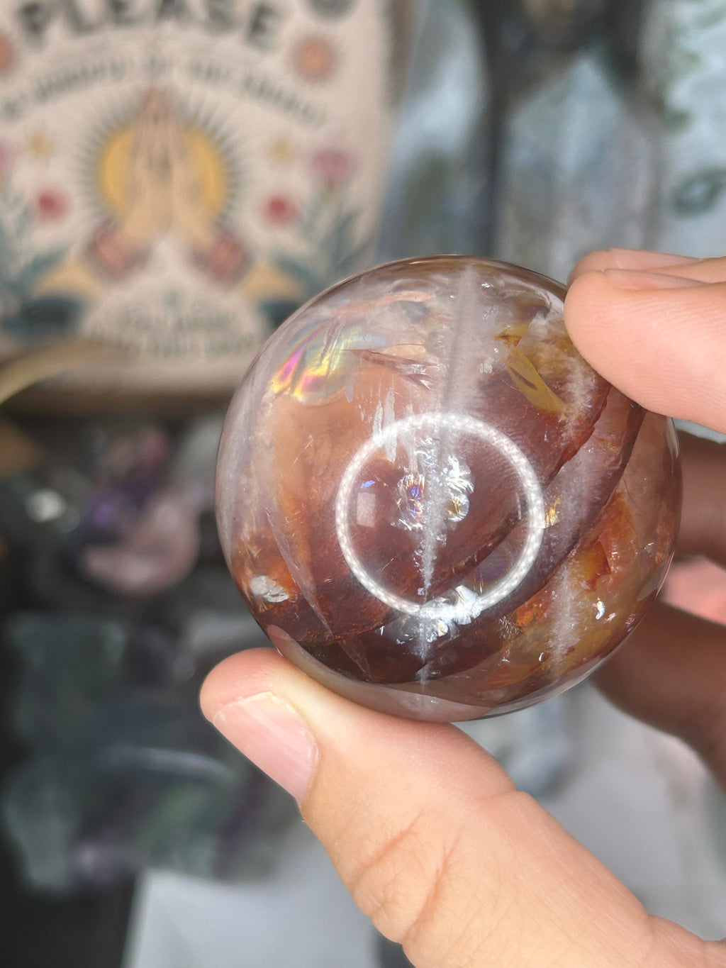 Fire Quartz Sphere