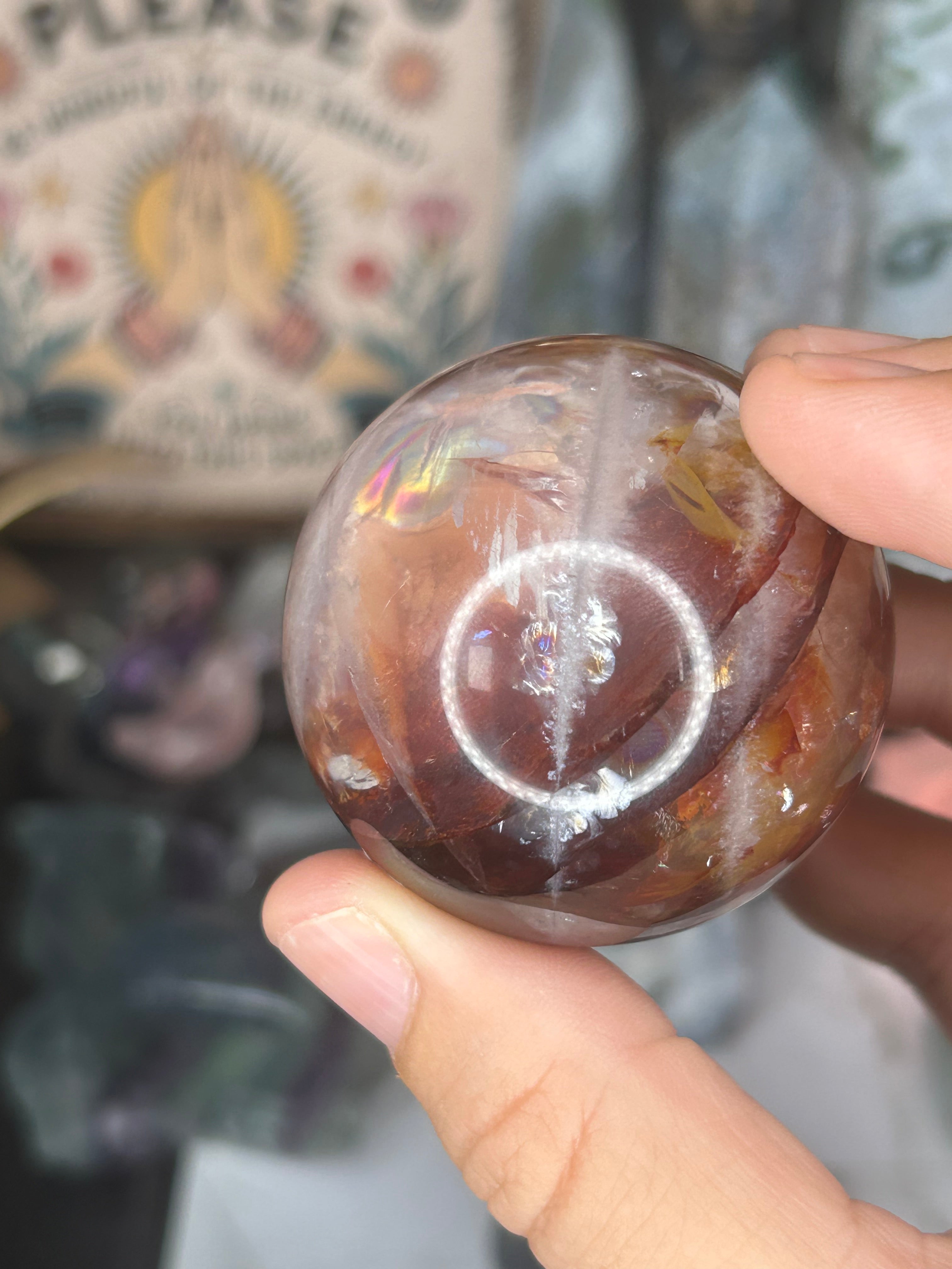 Fire Quartz Sphere
