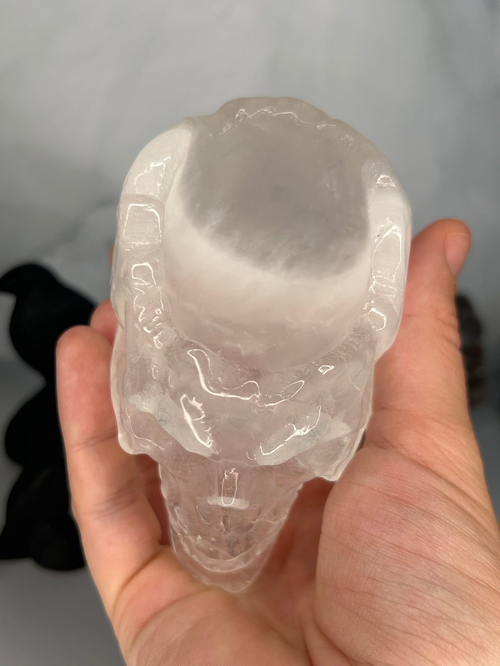 Clear Quartz Skull Bowl