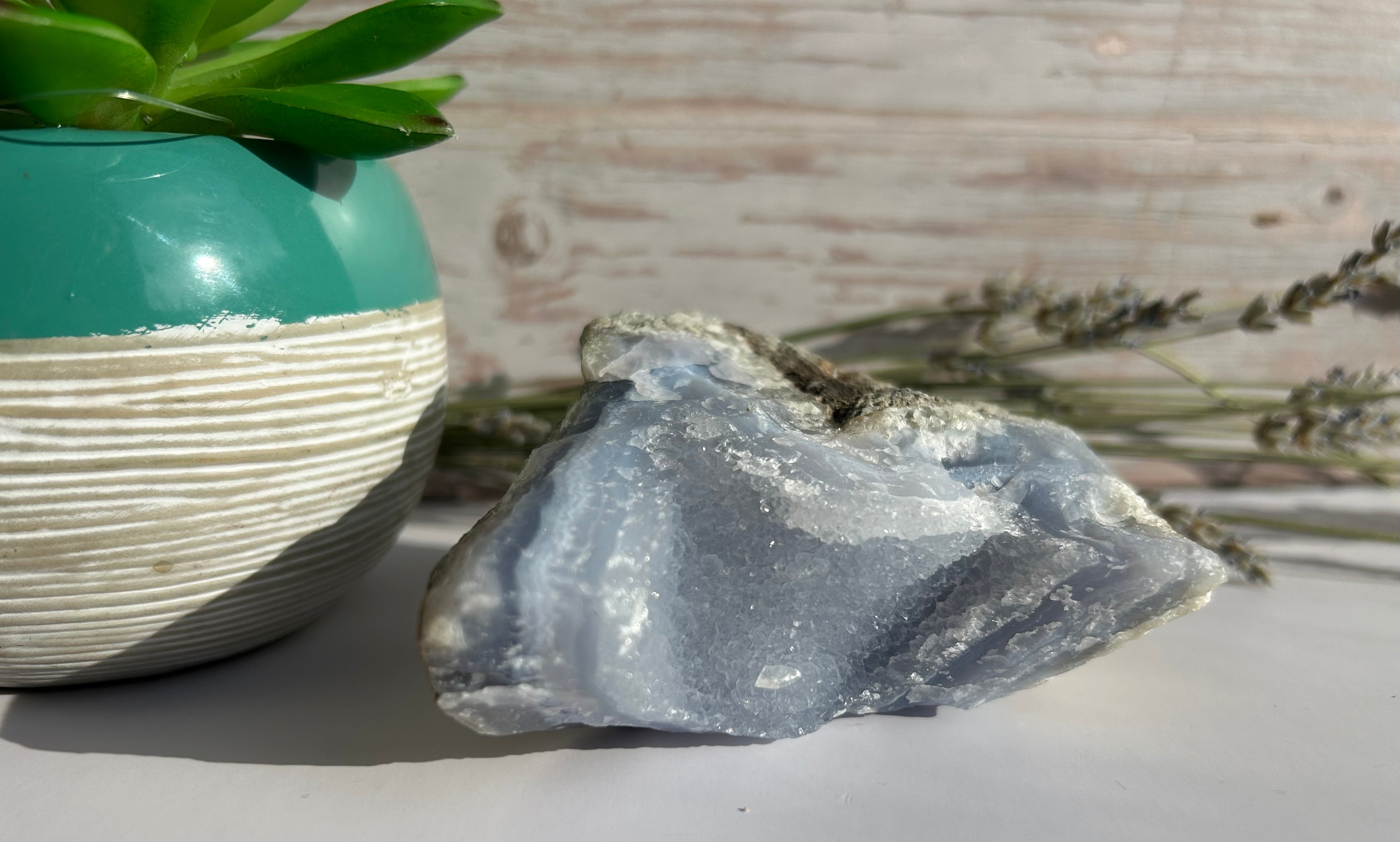 Raw Blue Lace Agate Specimen